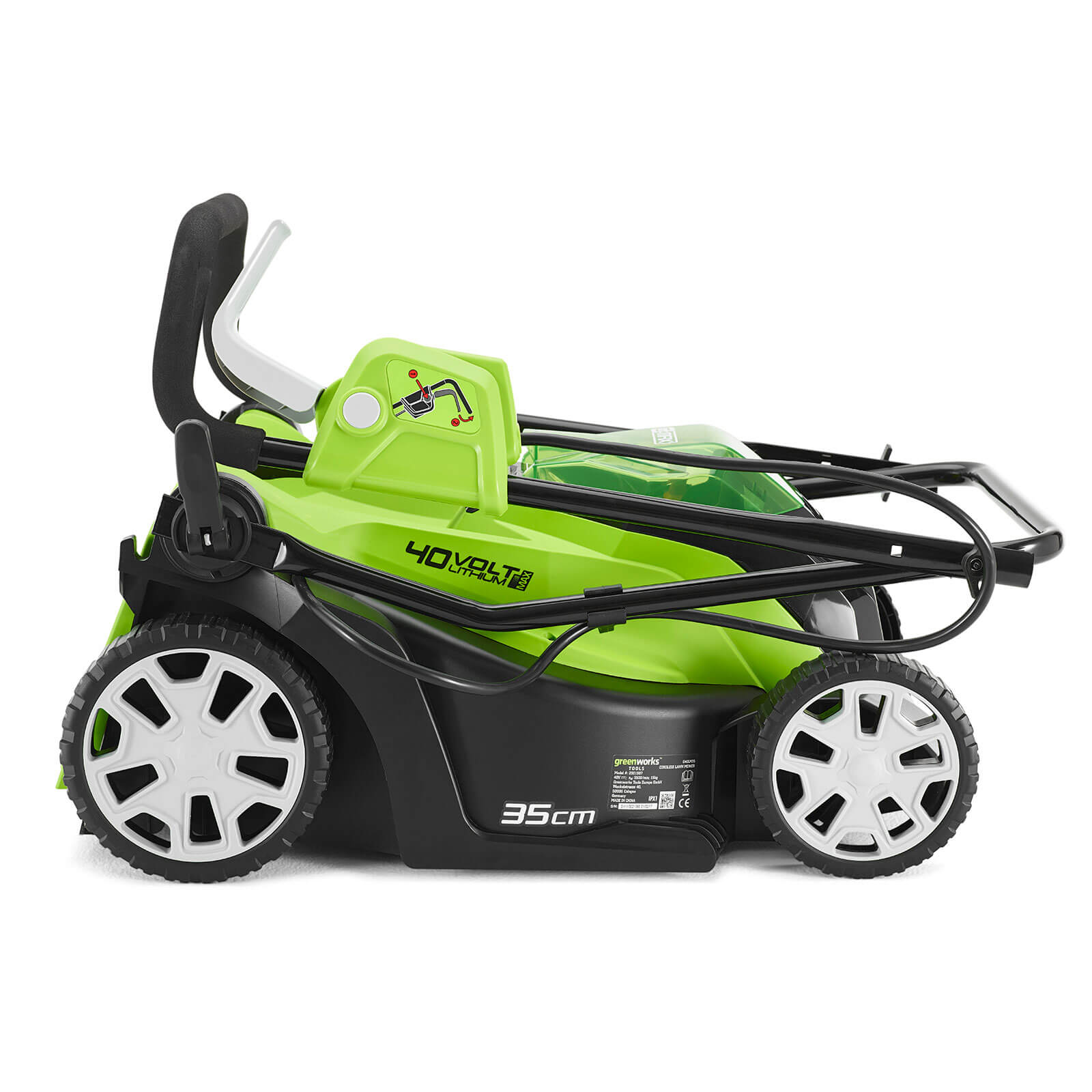 Greenworks G40Lm35K2 Cordless Lawnmower With 2Ah Battery And Charger 35cm 40V