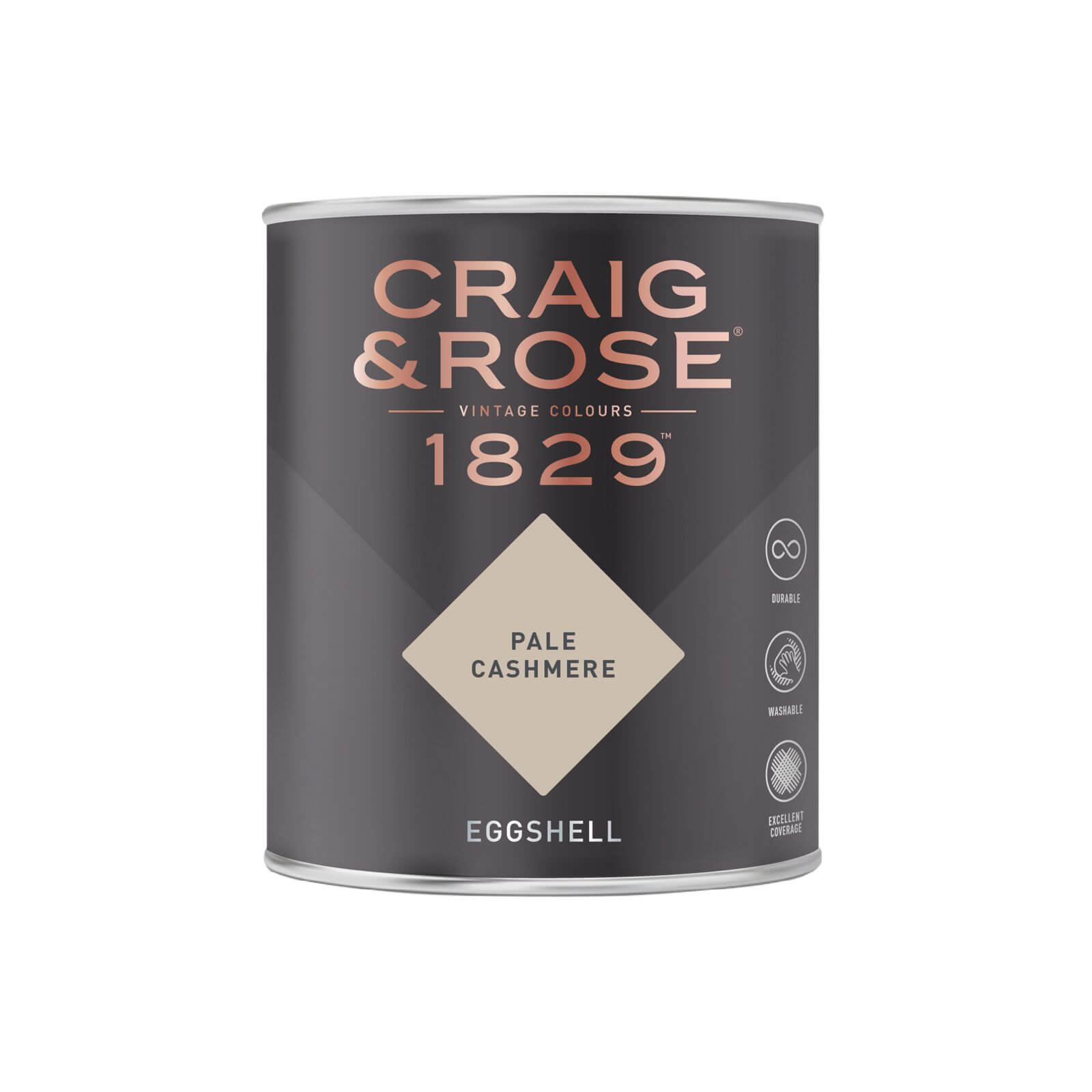 Craig & Rose 1829 Eggshell Paint Pale Cashmere - 750ml