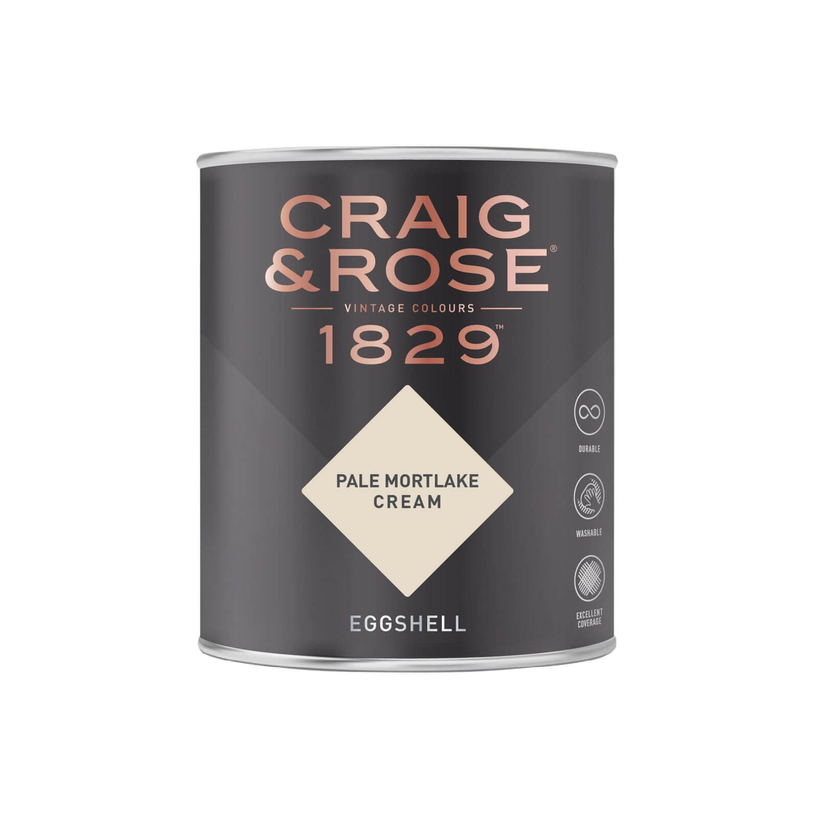 Craig & Rose 1829 Eggshell Paint Pale Mortlake Cream - 750ml