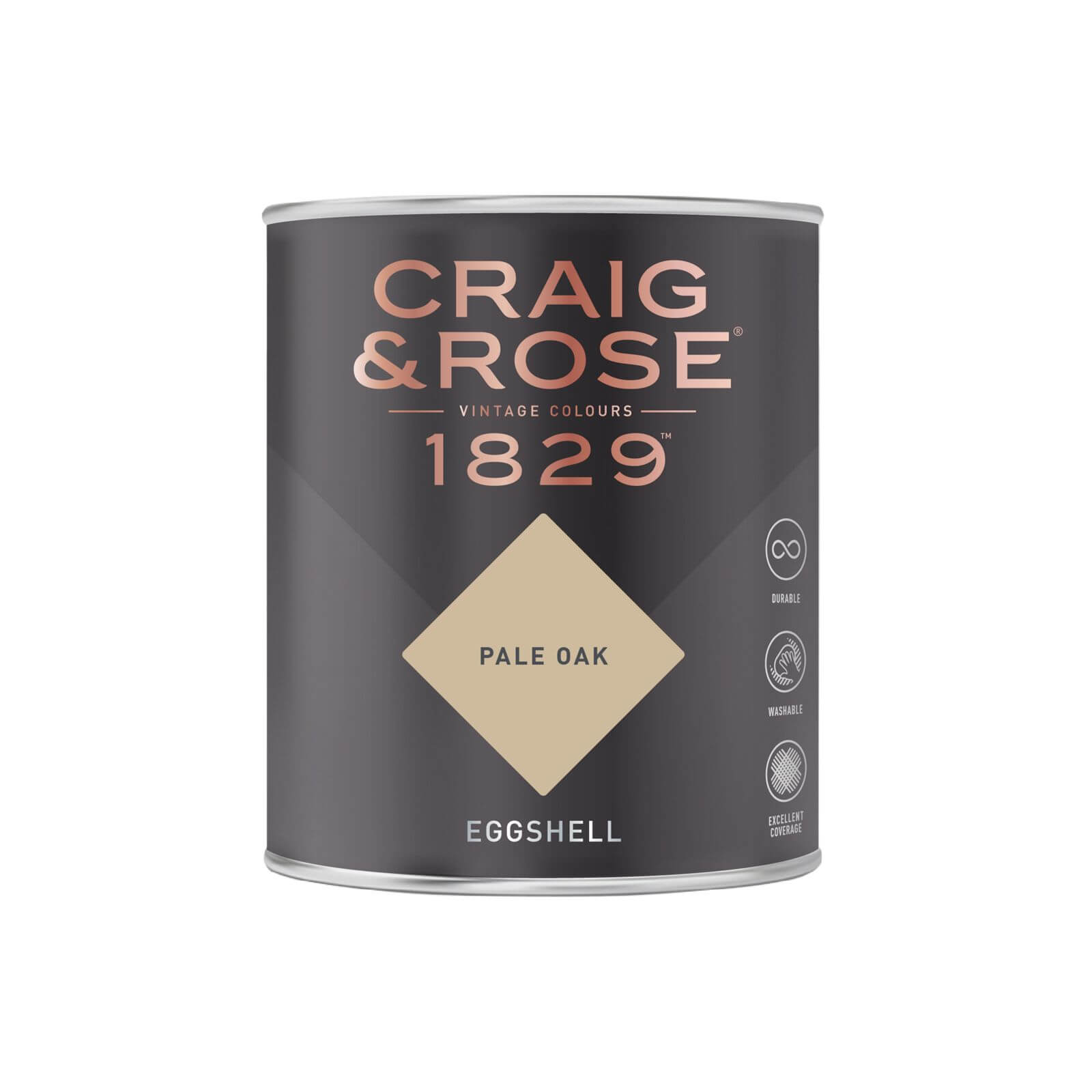 Craig & Rose 1829 Eggshell Paint Pale Oak - 750ml