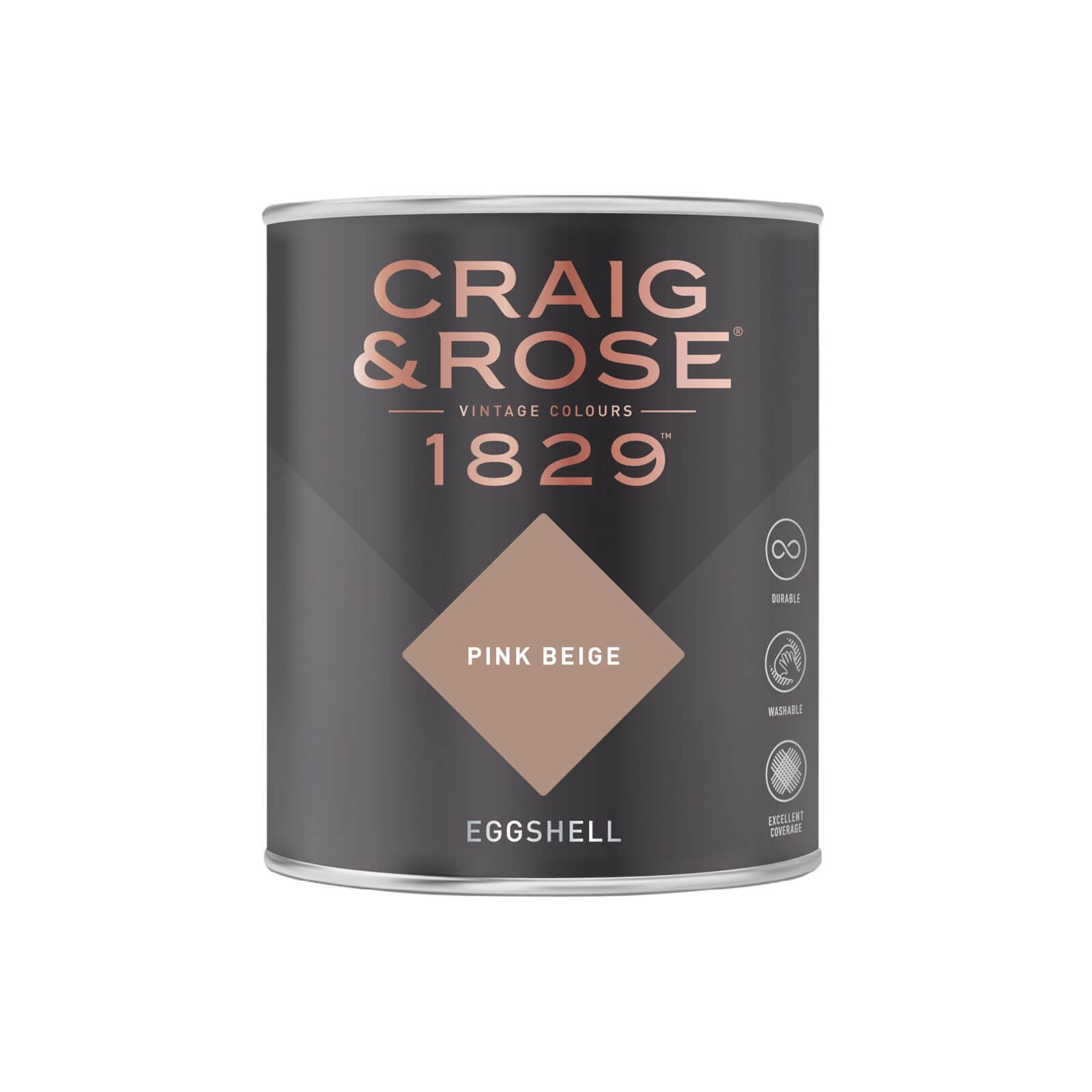 Craig & Rose 1829 Eggshell Paint Pink Beige - 750ml