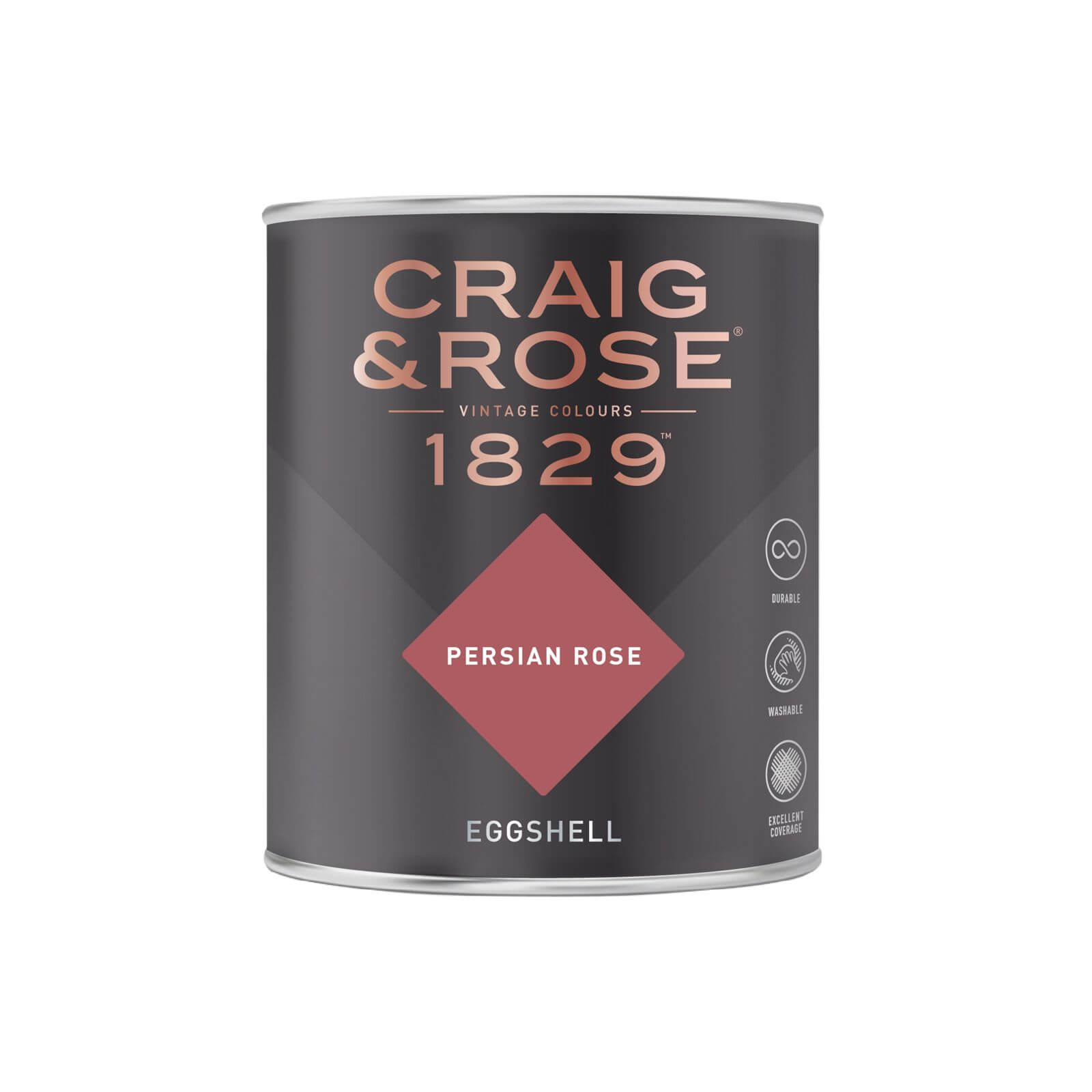 Craig & Rose 1829 Eggshell Paint Persian Rose - 750ml