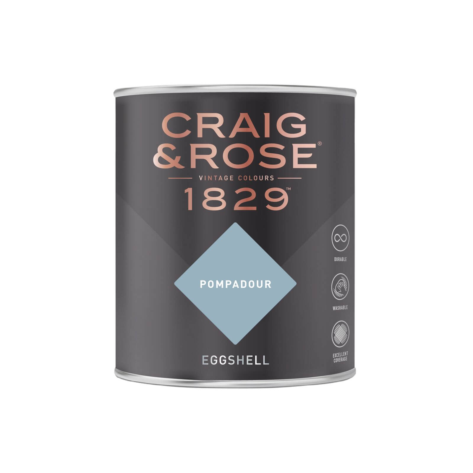 Craig & Rose 1829 Eggshell Paint Pompadour - 750ml