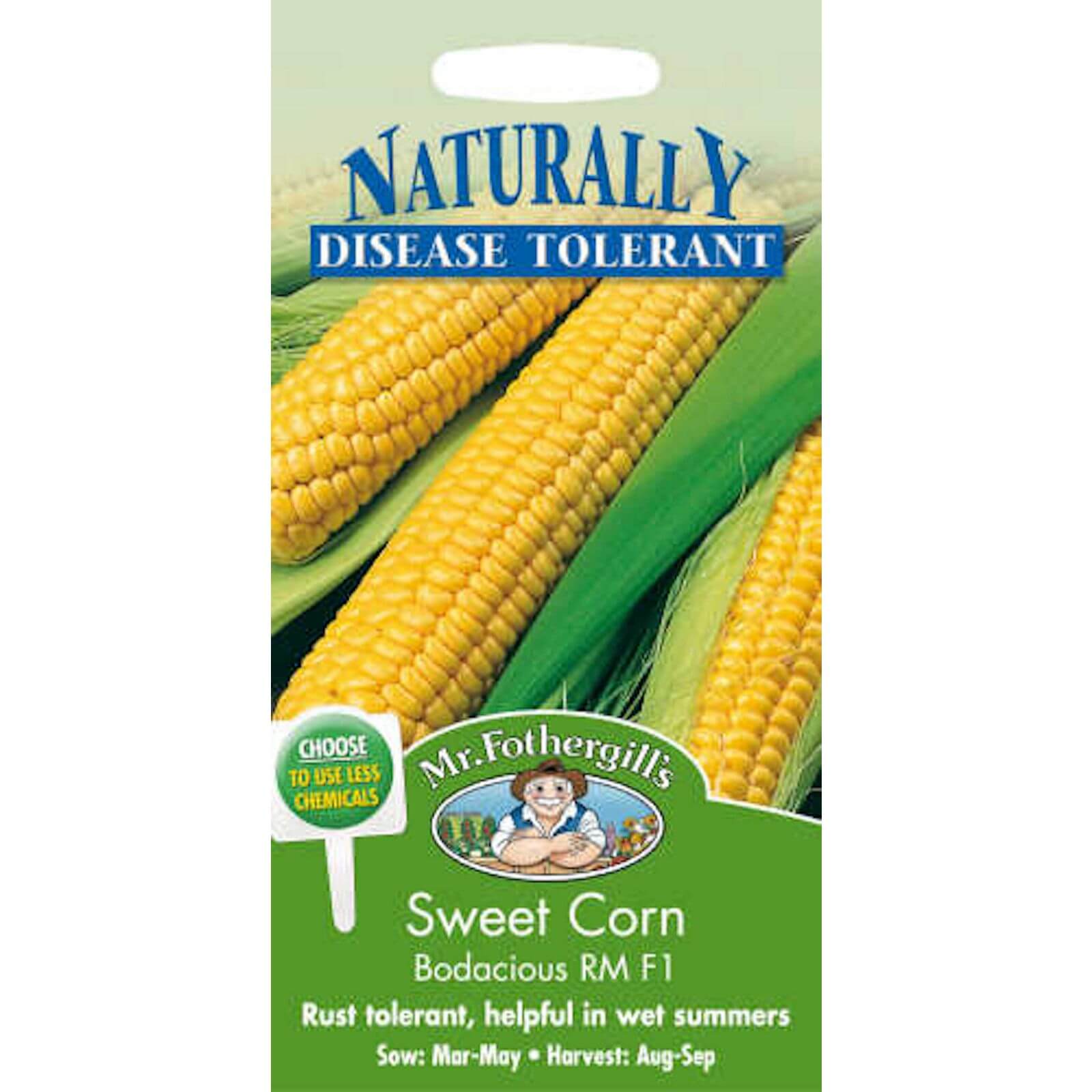 Mr. Fothergill's Sweetcorn Bodacious Rm F1 Vegetable Seeds