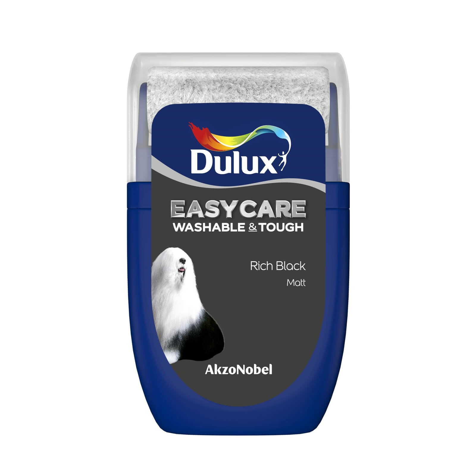 Dulux Easycare Washable & Tough Matt Paint Rich Black - Tester 30ml