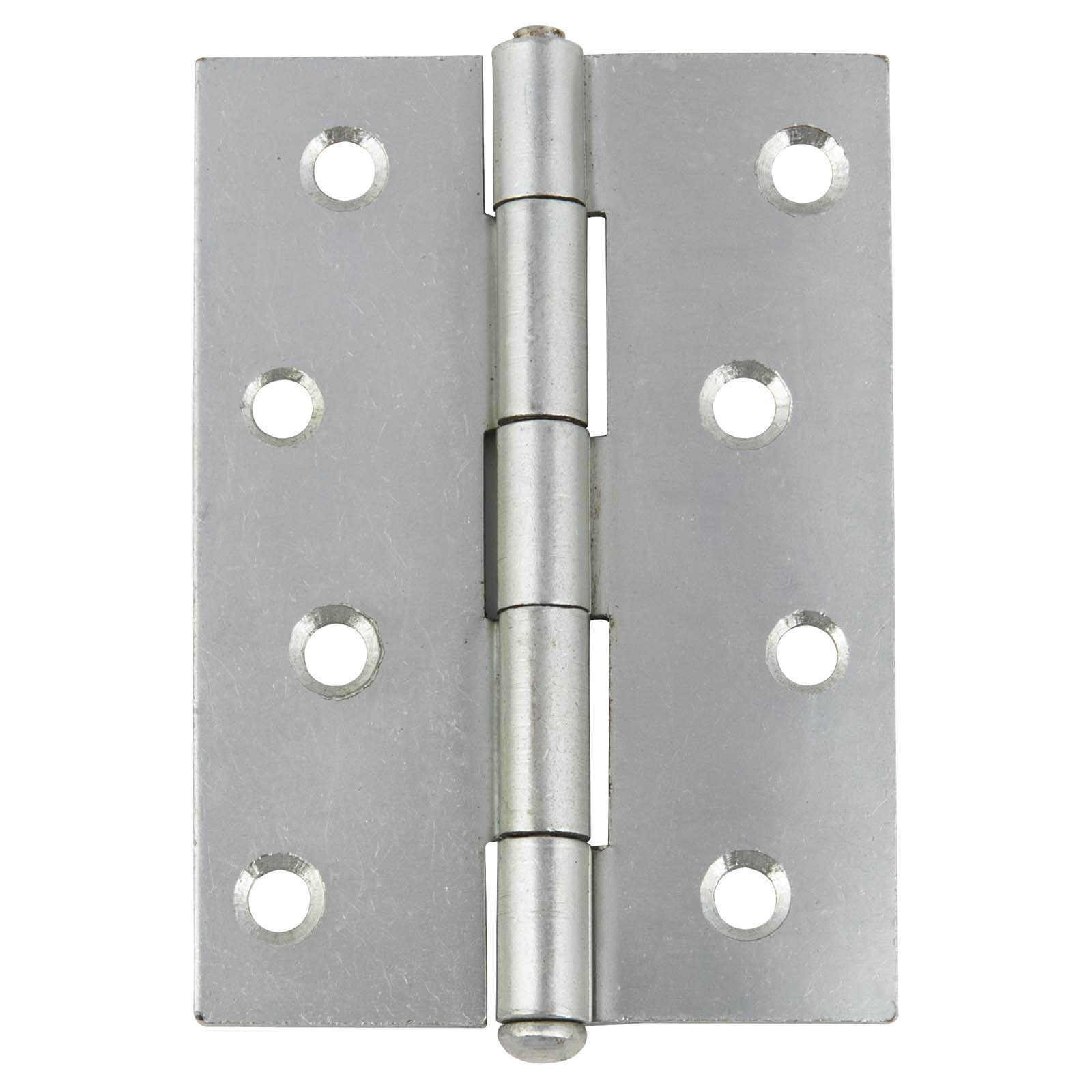 Loose Pin Butt Hinge - Bright Zinc - 100 x 72mm -2 Pack