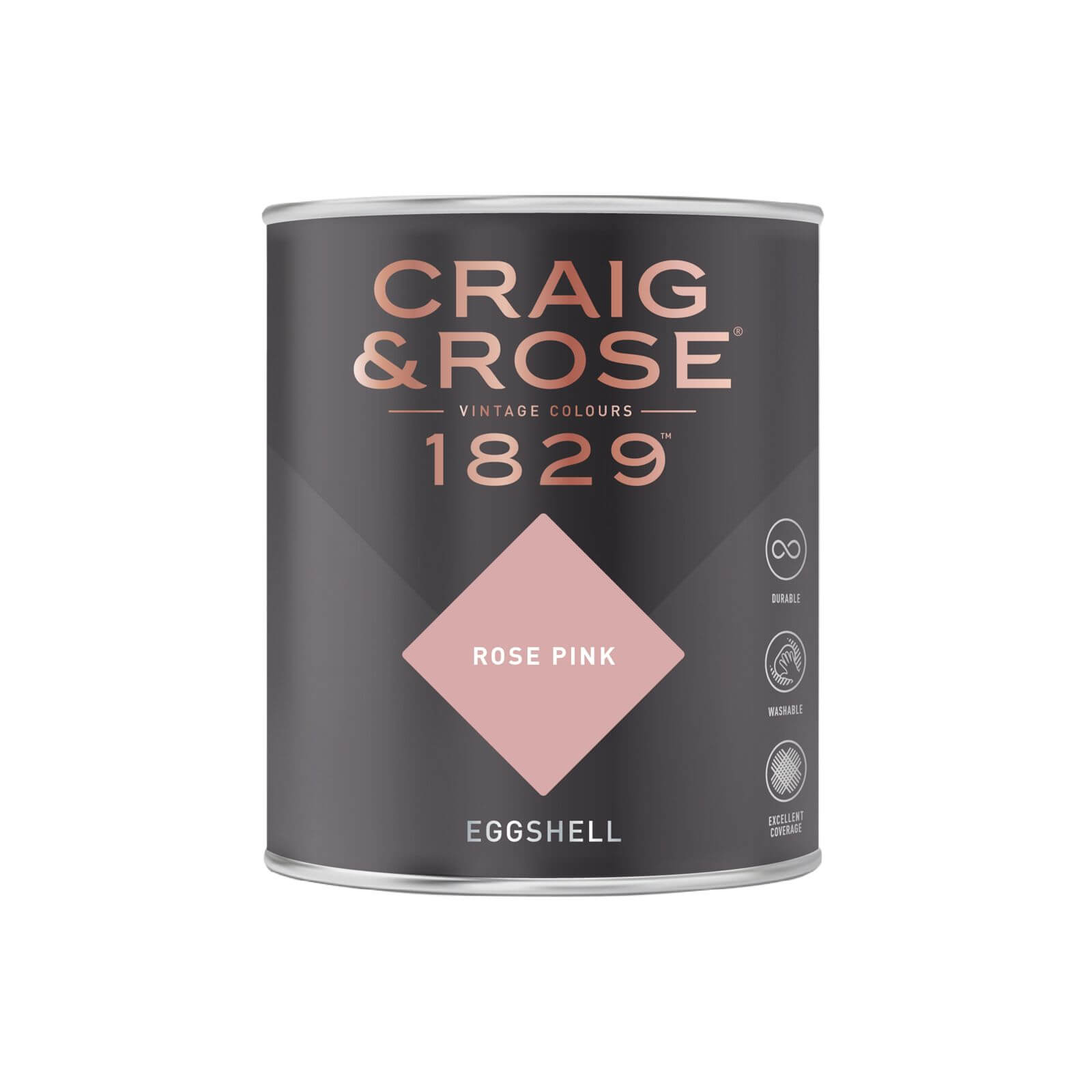 Craig & Rose 1829 Eggshell Paint Rose Pink - 750ml