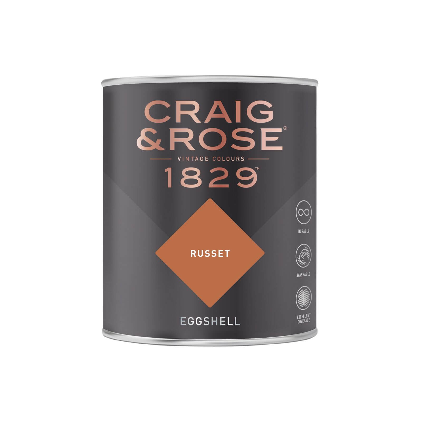 Craig & Rose 1829 Eggshell Paint Russet - 750ml