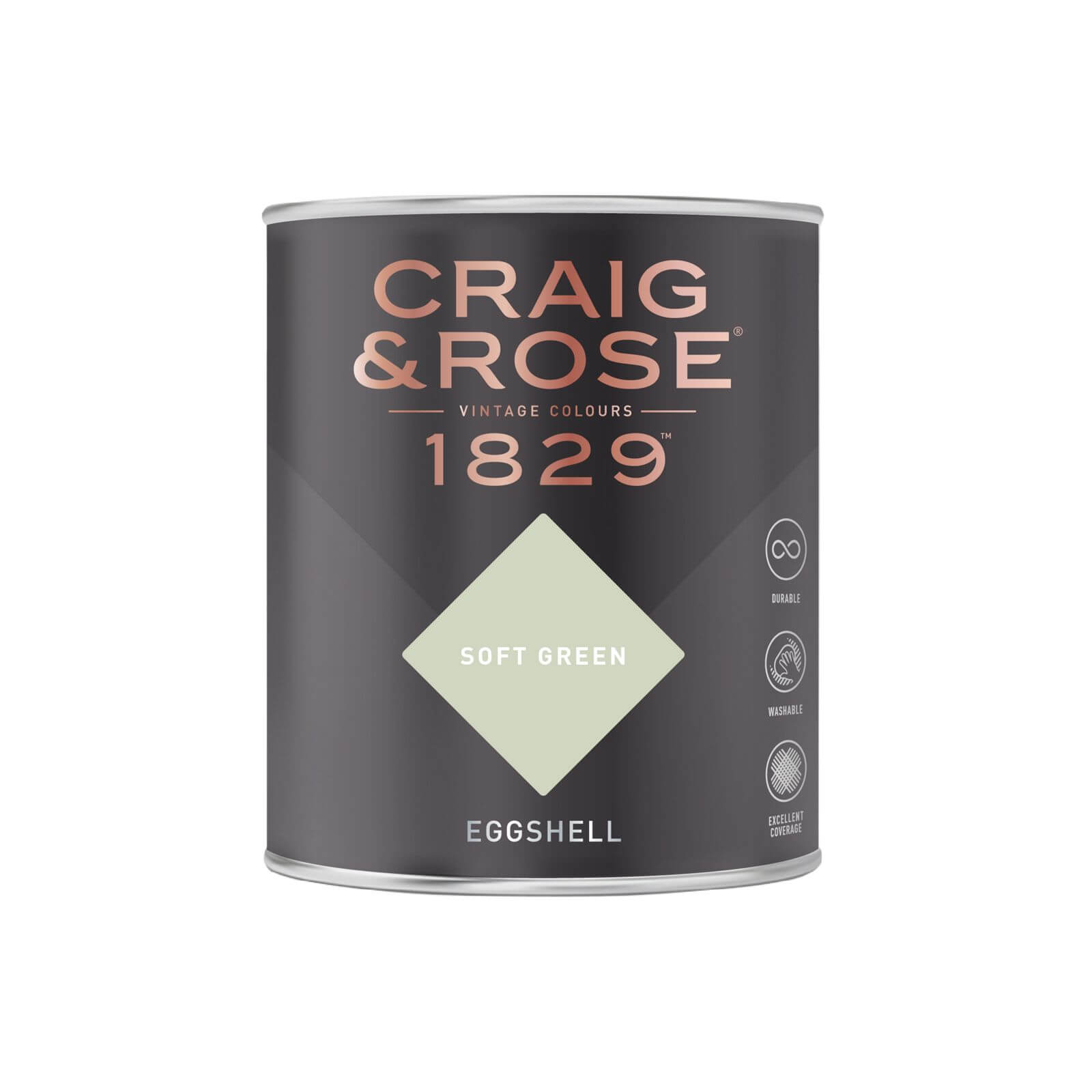 Craig & Rose 1829 Eggshell Paint Soft Green - 750ml