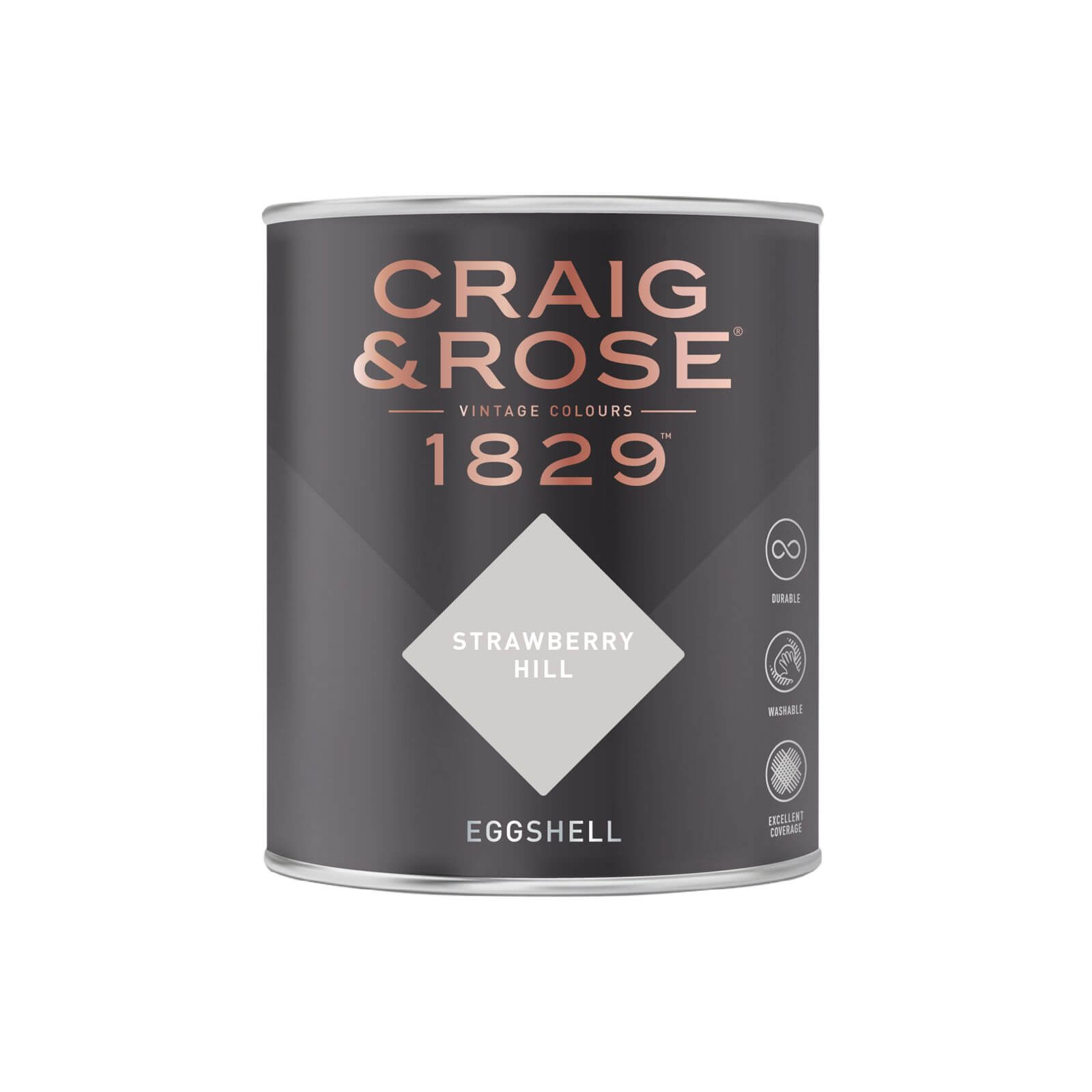 Craig & Rose 1829 Eggshell Paint Strawberry Hill - 750ml