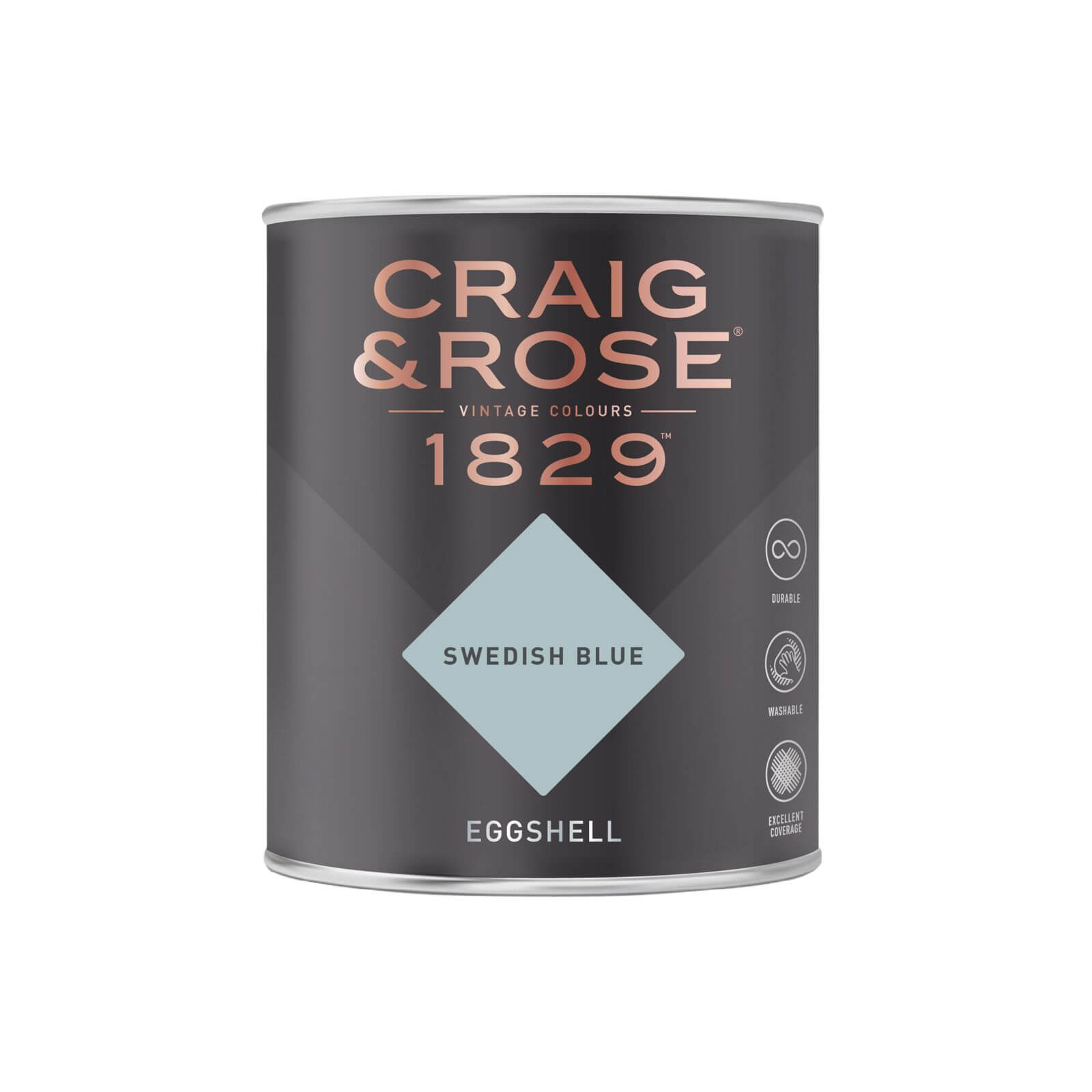 Craig & Rose 1829 Eggshell Paint Swedish Blue- 750ml
