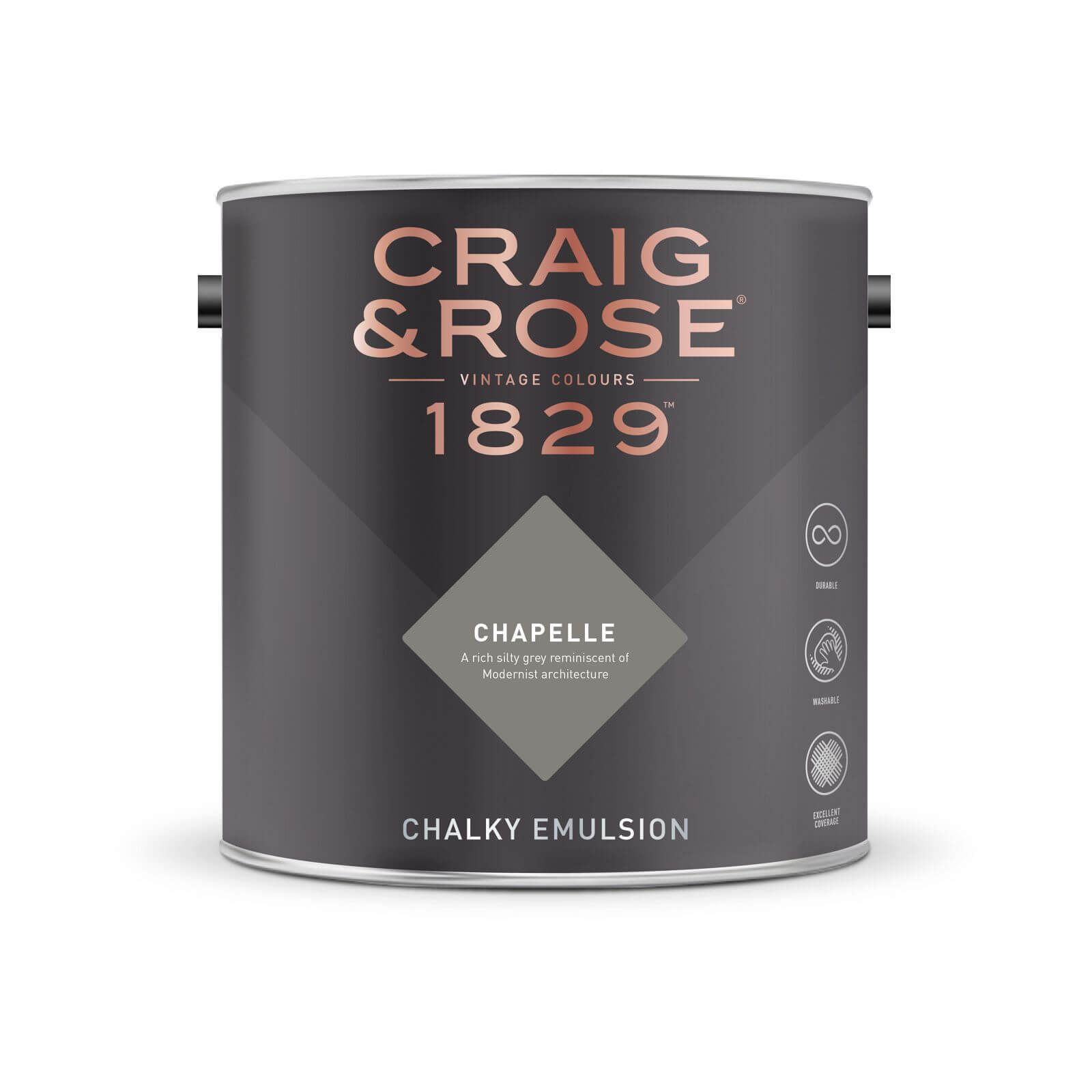 Craig & Rose 1829 Chalky Emulsion Paint Chapelle - 2.5L
