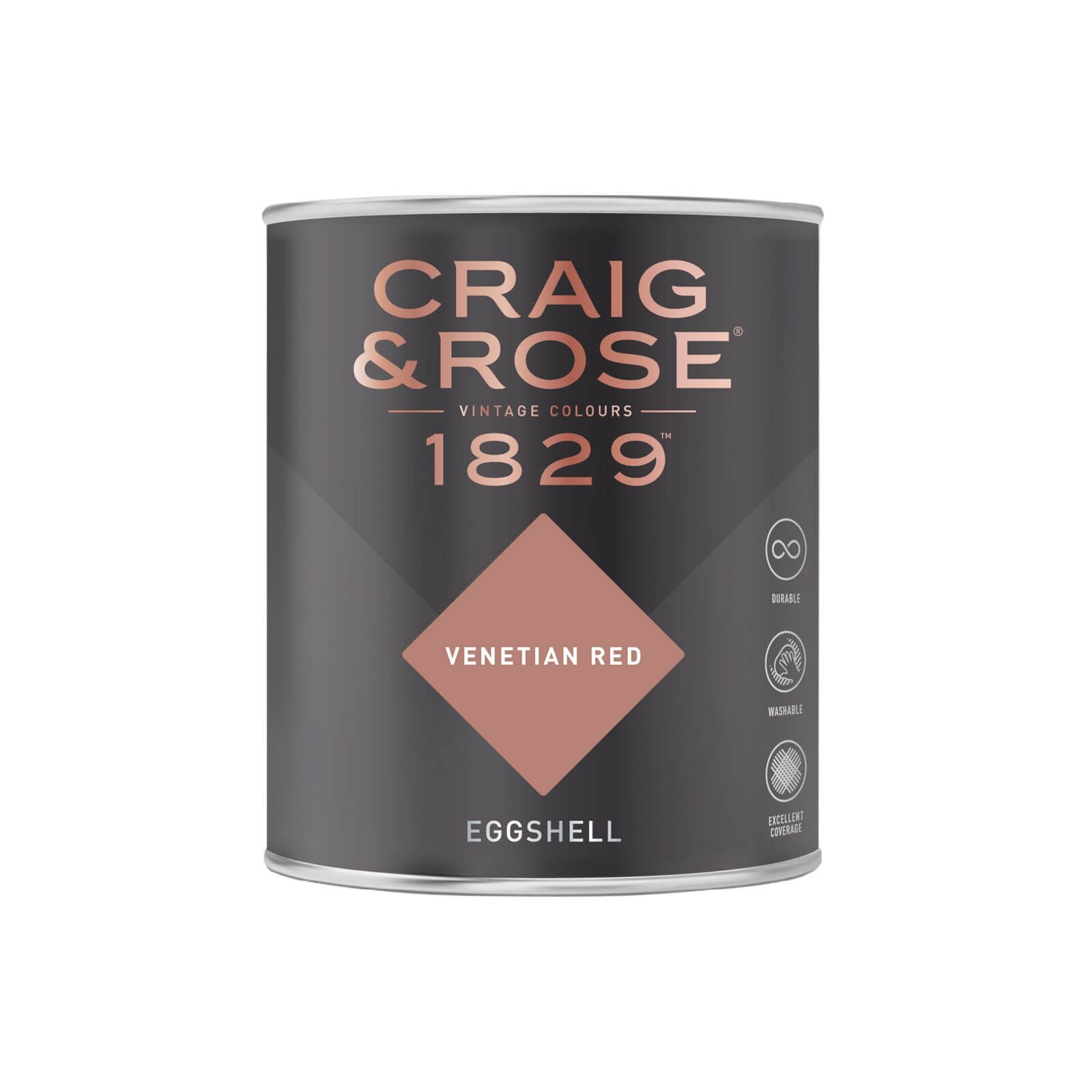 Craig & Rose 1829 Eggshell Paint Venetian Red - 750ml