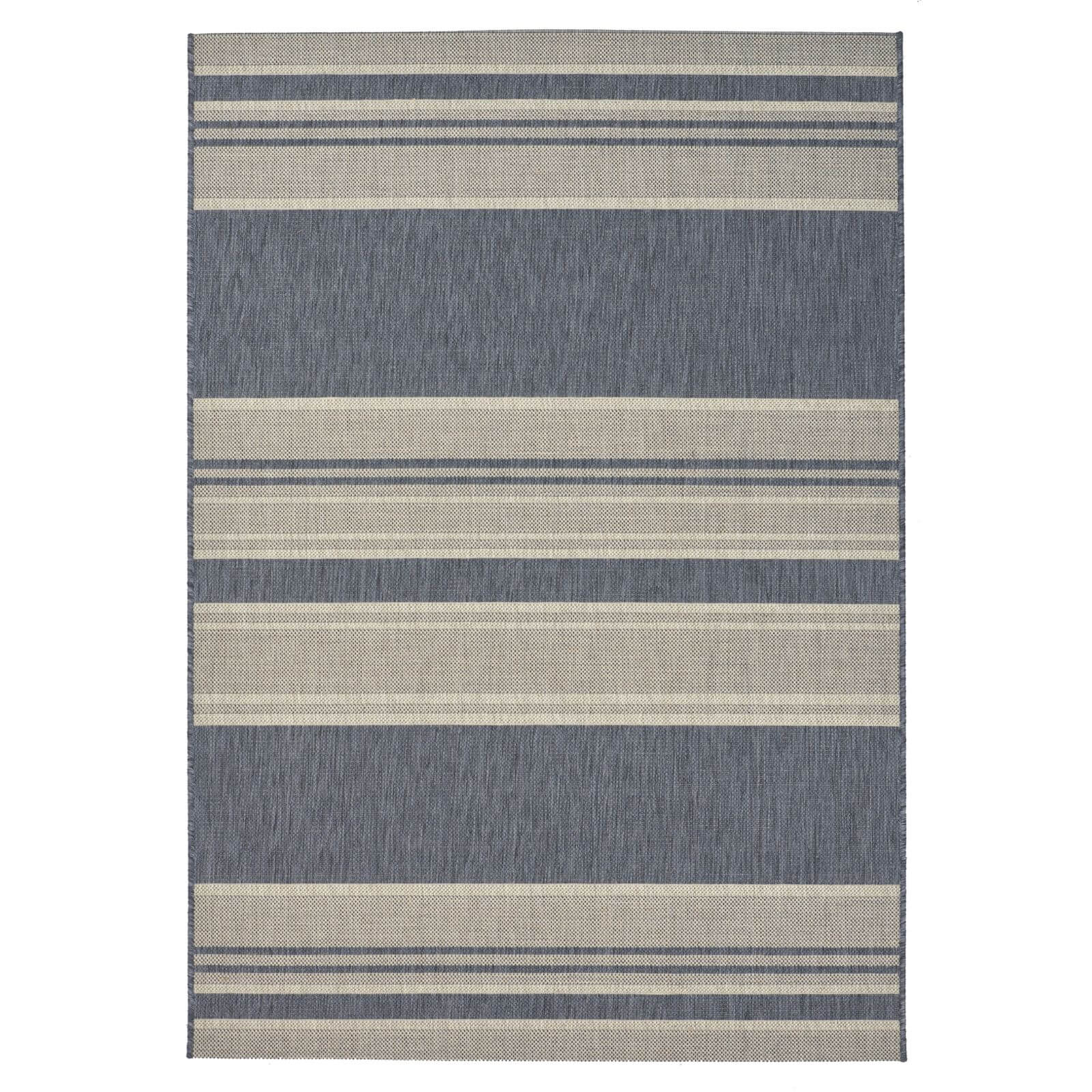 Flatweave Stripes Rug 120x170cm Grey