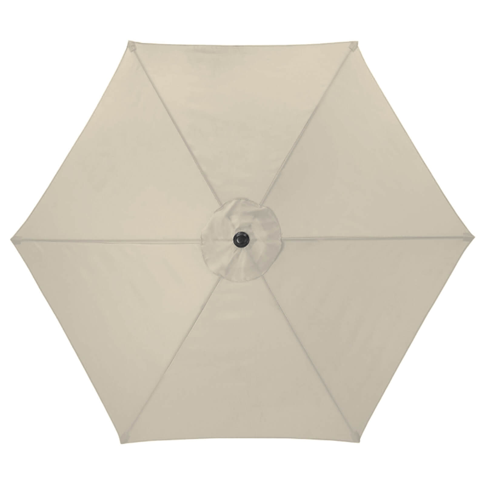 Aluminium Umbrella Parasol - 2.4m - Beige