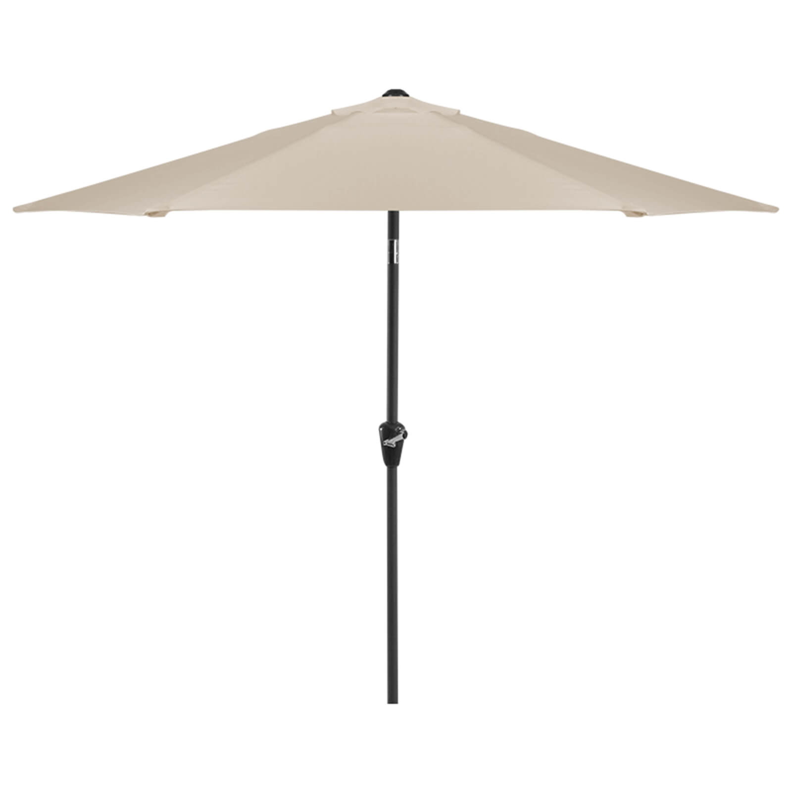 Aluminium Umbrella Parasol - 2.4m - Beige