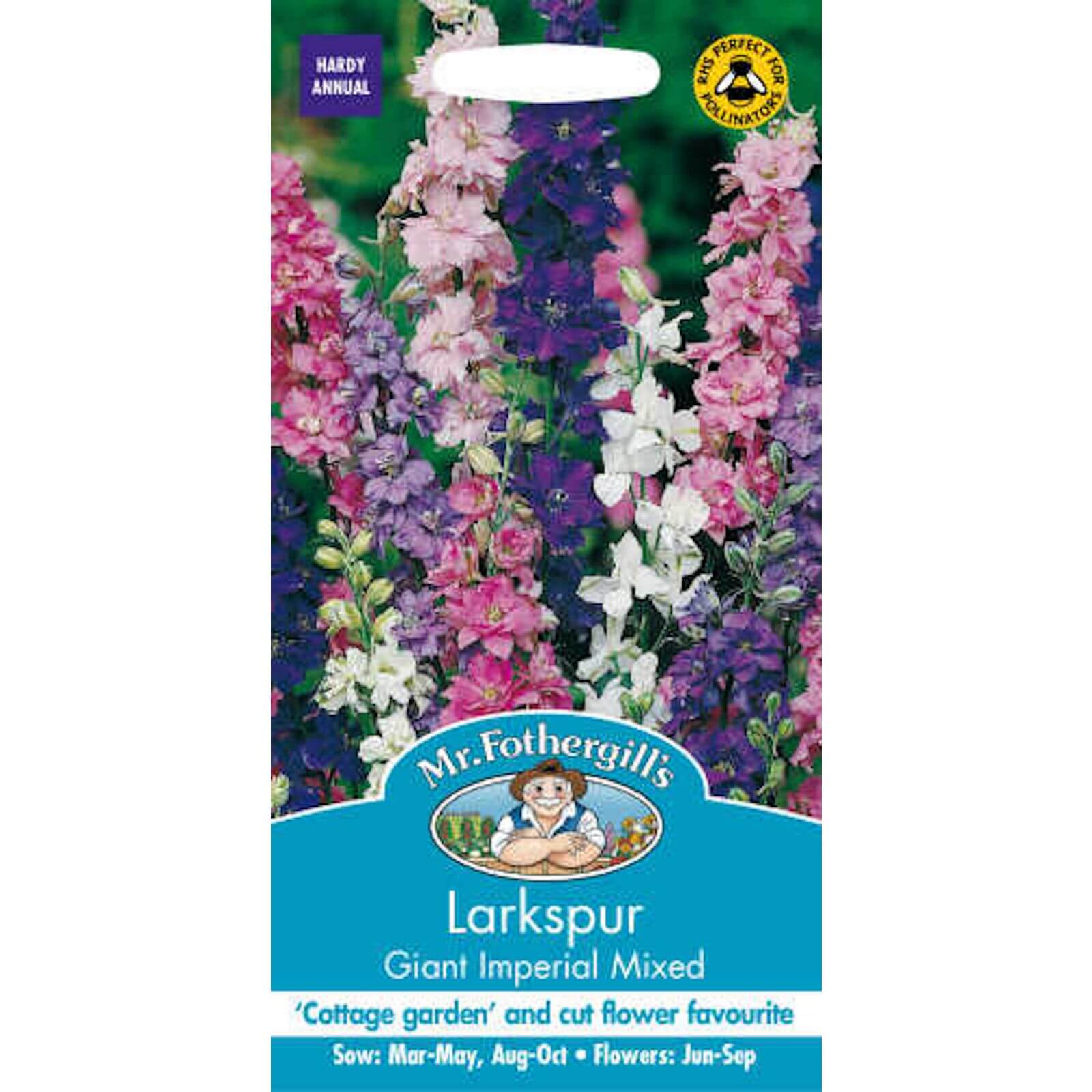Mr. Fothergill's Larkspur Giant Imperial Mixed (Consolida Ambigua) Seeds