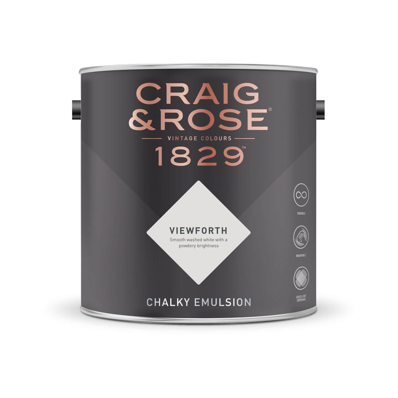 Craig & Rose 1829 Chalky Matt Emulsion Paint Viewforth - 2.5L