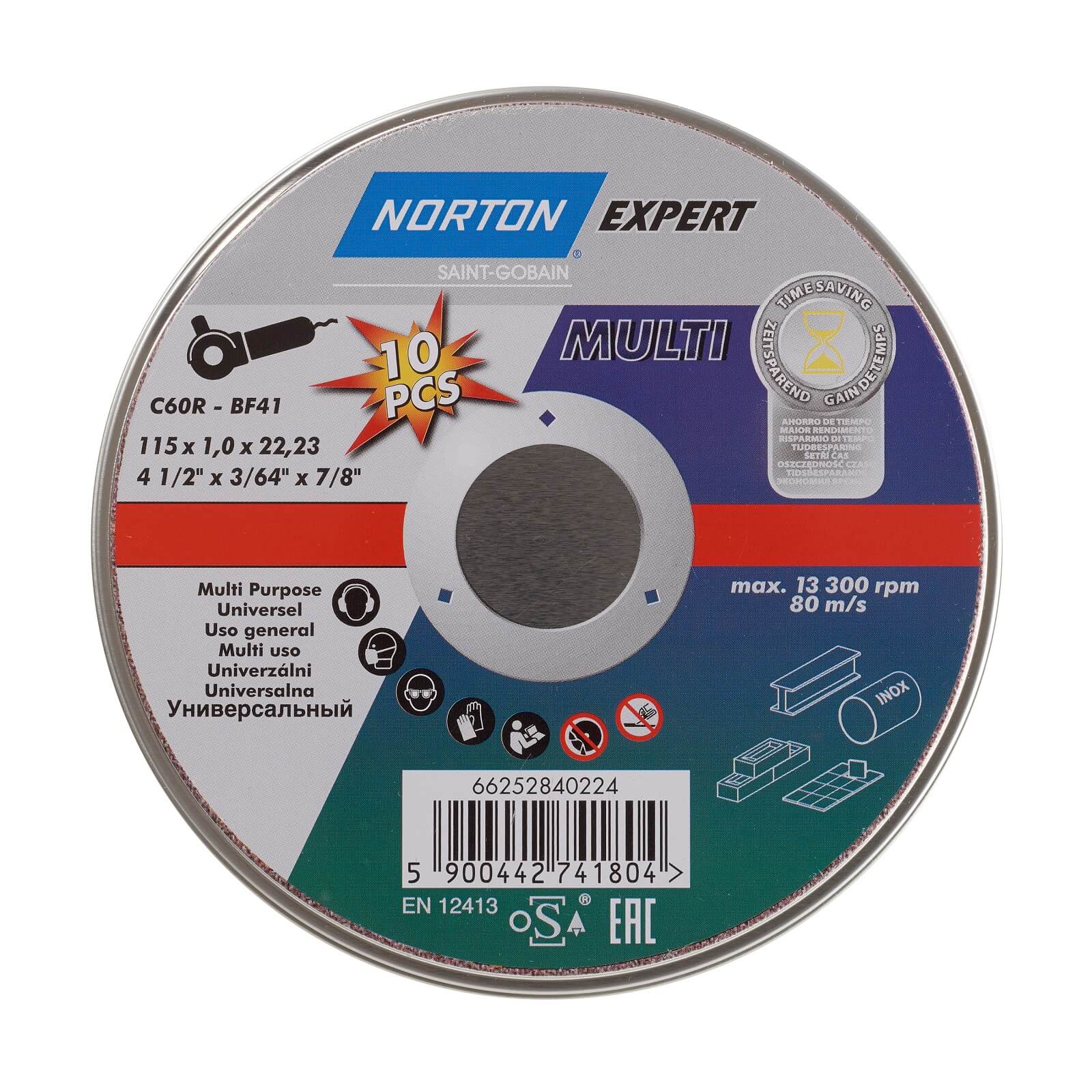 Norton Multi-purpose Cutting Disc - 115 x 1 x 22mm