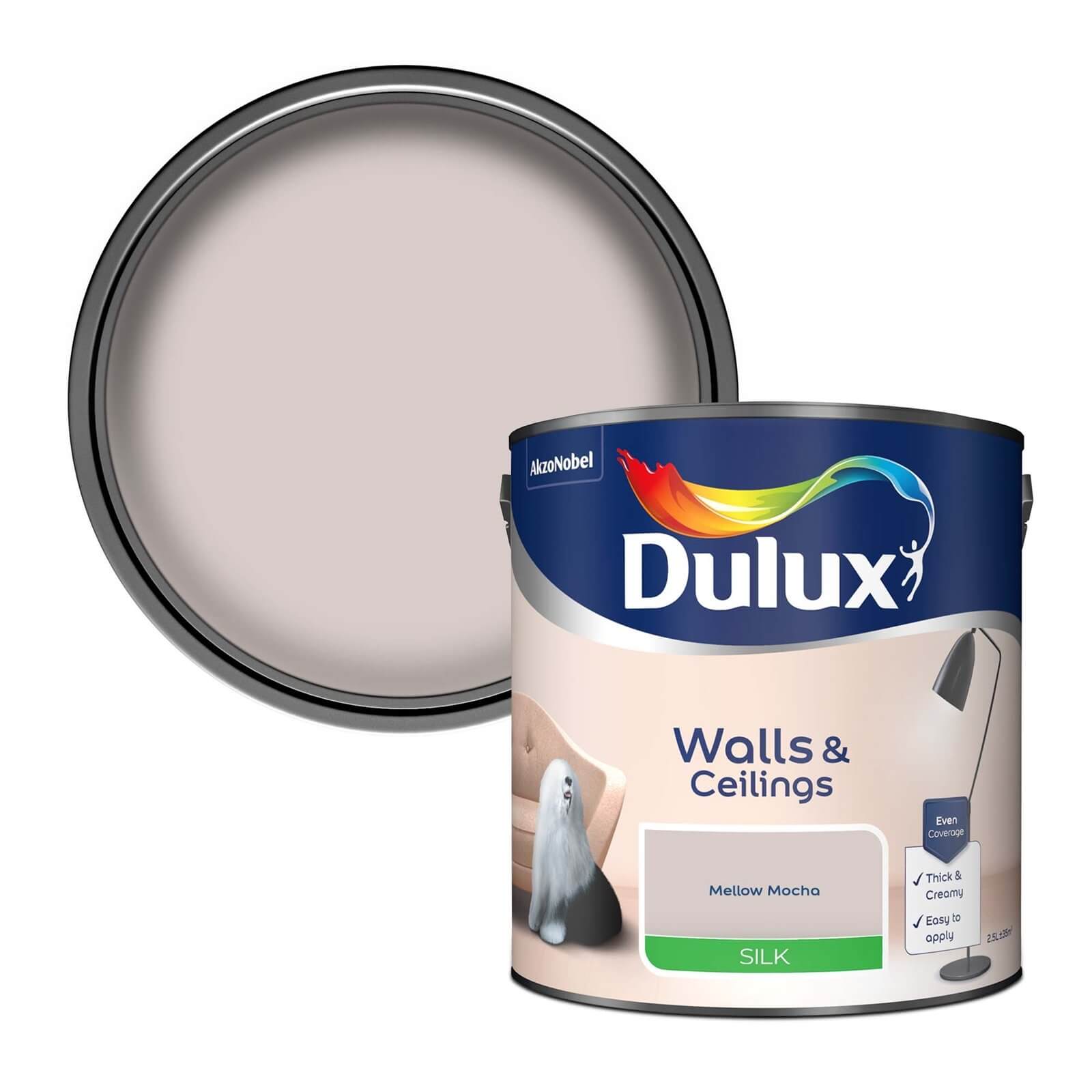 Dulux Silk Emulsion Paint Mellow Mocha - 2.5L