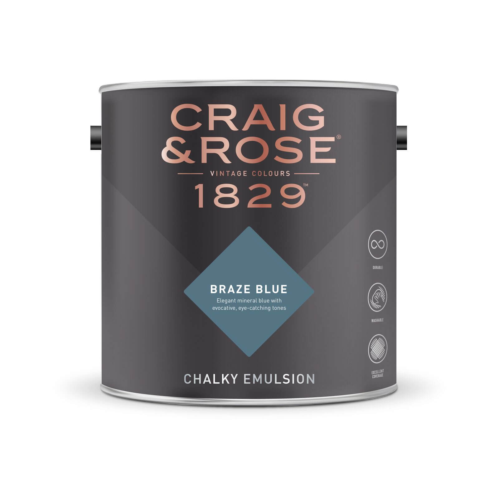 Craig & Rose 1829 Chalky Matt Emulsion Paint Braze Blue - Tester 50ml