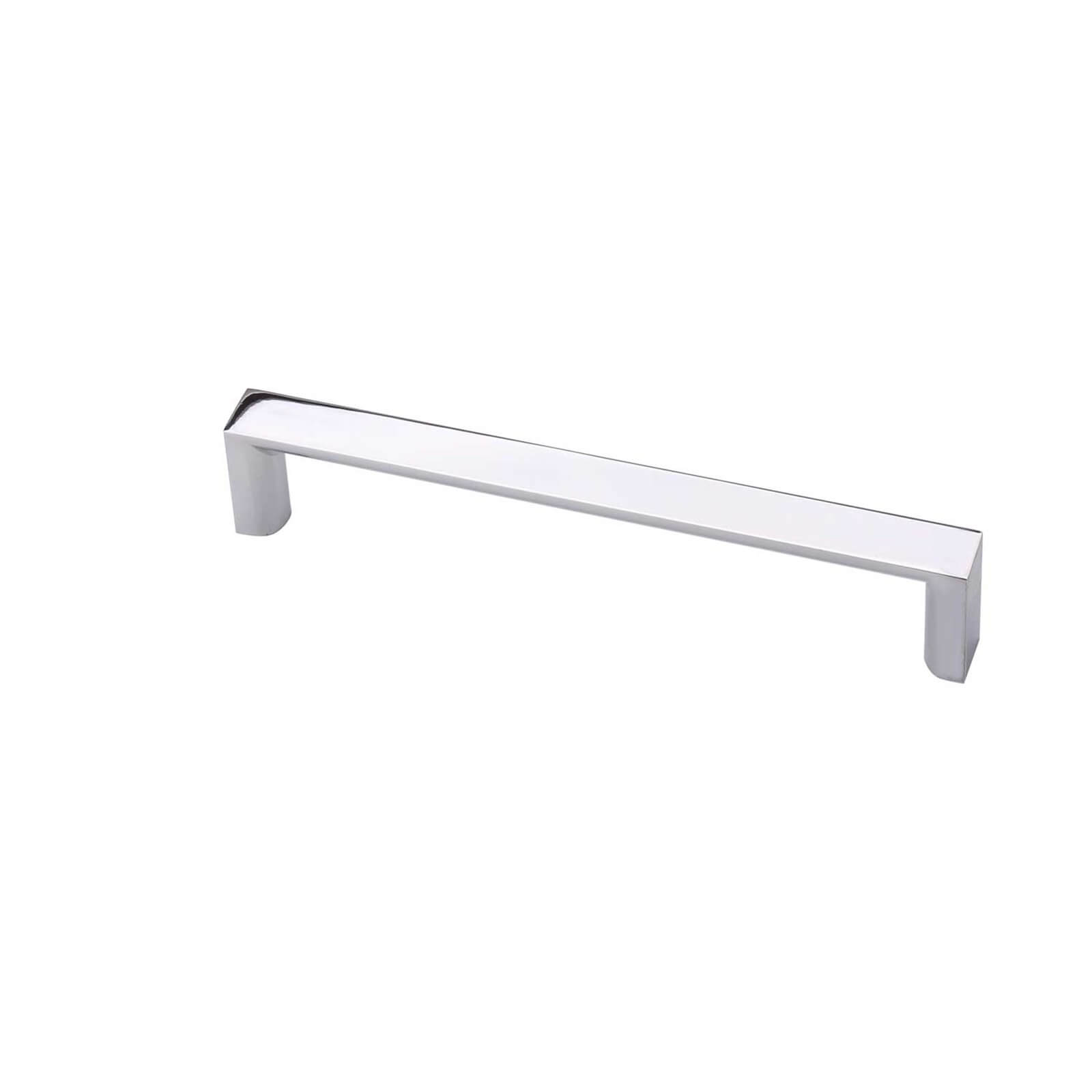 Square End Mitred Handle - Chrome - 96mm