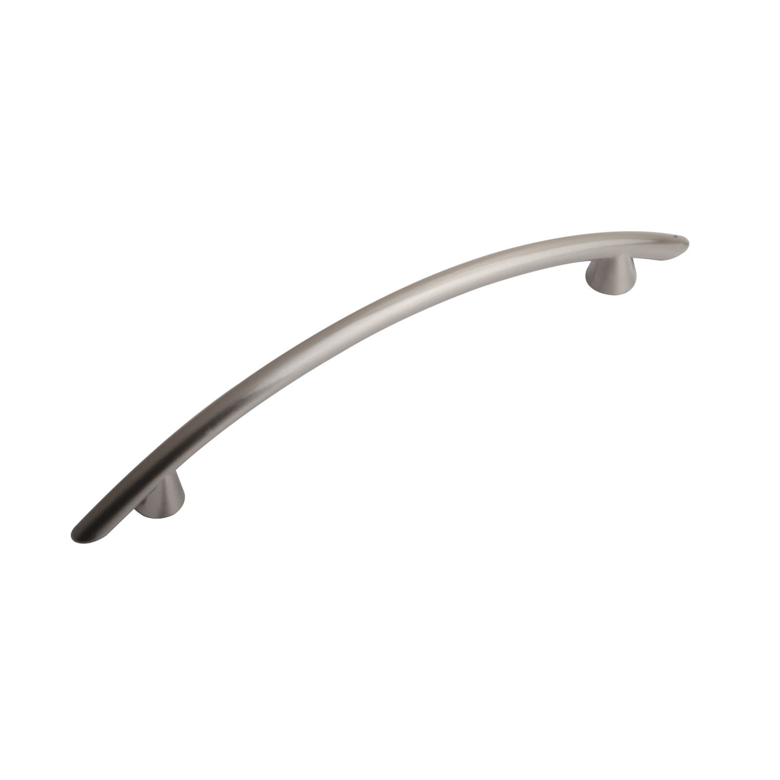Slim Tapered Bow Pull Handle - Satin Nickel - 96mm