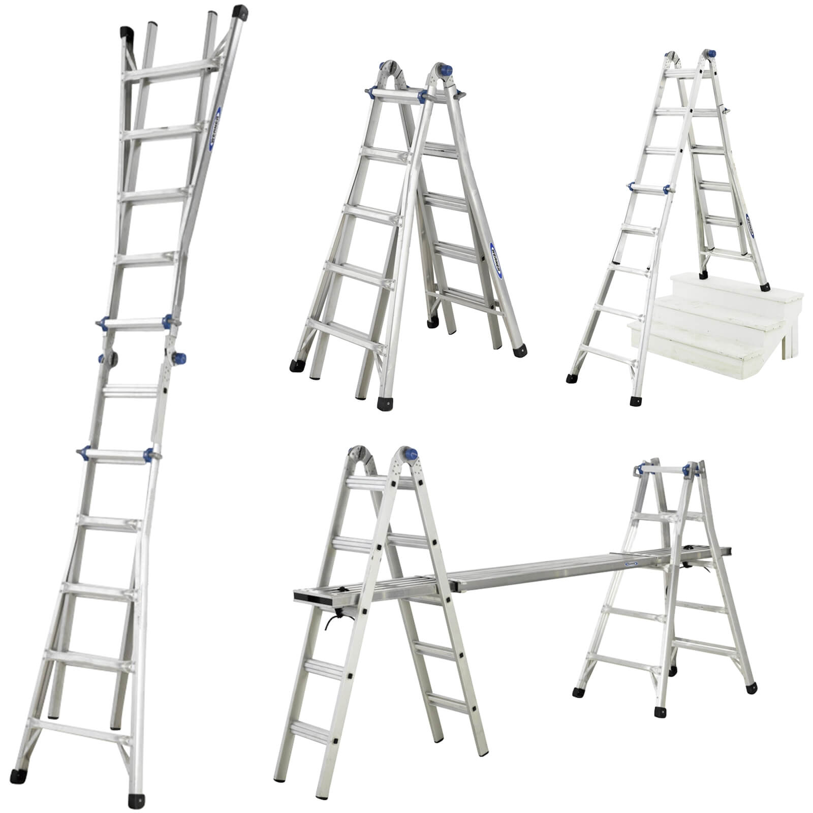 Werner Multi-Purpose Telescopic Combination Ladder - 4x5