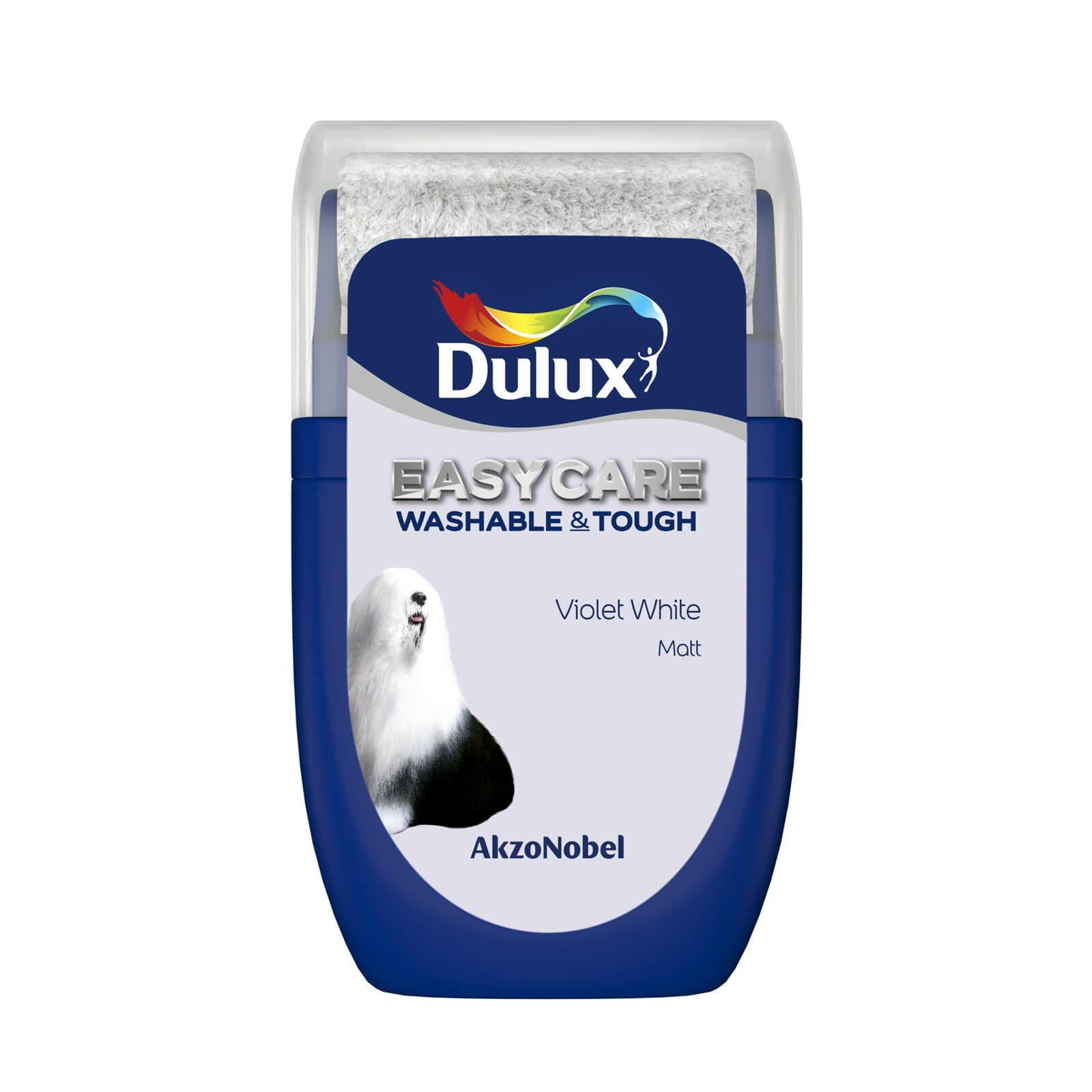 Dulux Easycare Washable & Tough Matt Paint Violet White - Tester 30ml