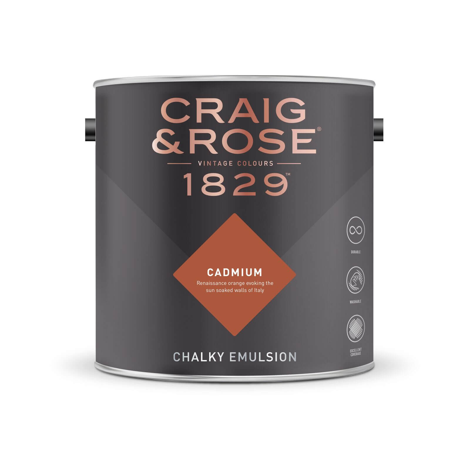 Craig & Rose 1829 Chalky Matt Emulsion Paint Cadmium - Tester 50ml
