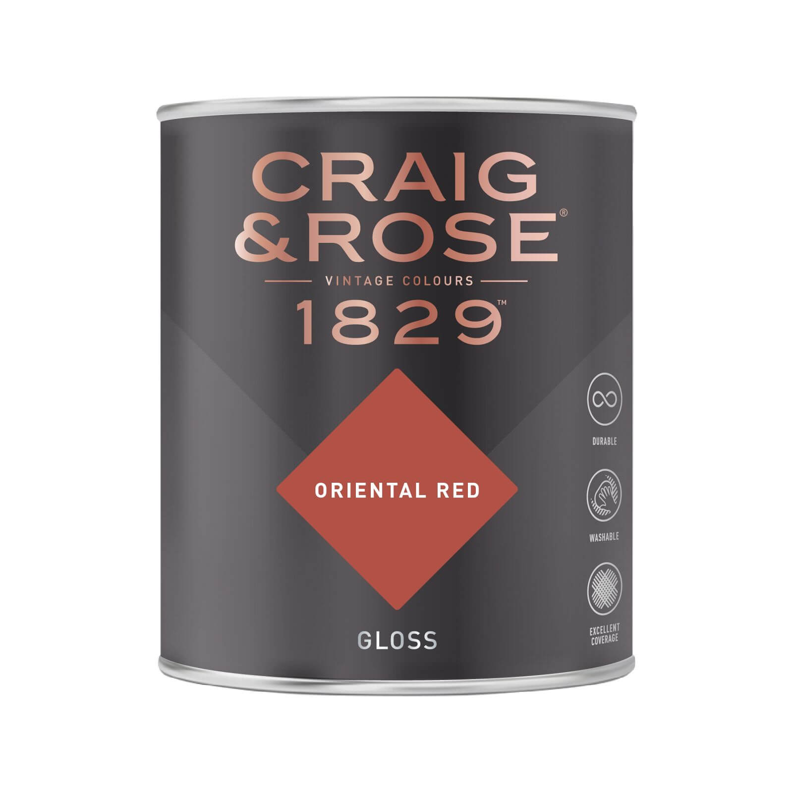 Craig & Rose 1829 Gloss Paint Oriental Red - 750ml
