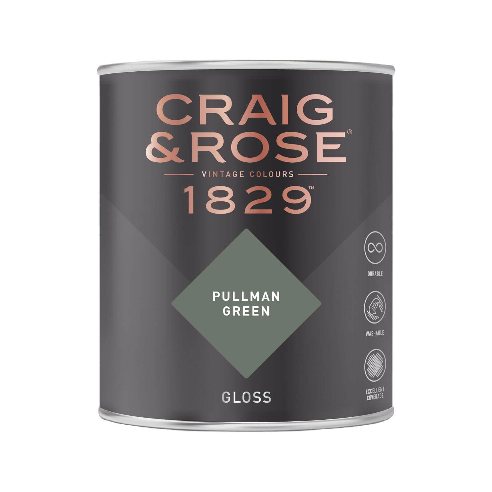 Craig & Rose 1829 Gloss Paint Pullman Green - 750ml