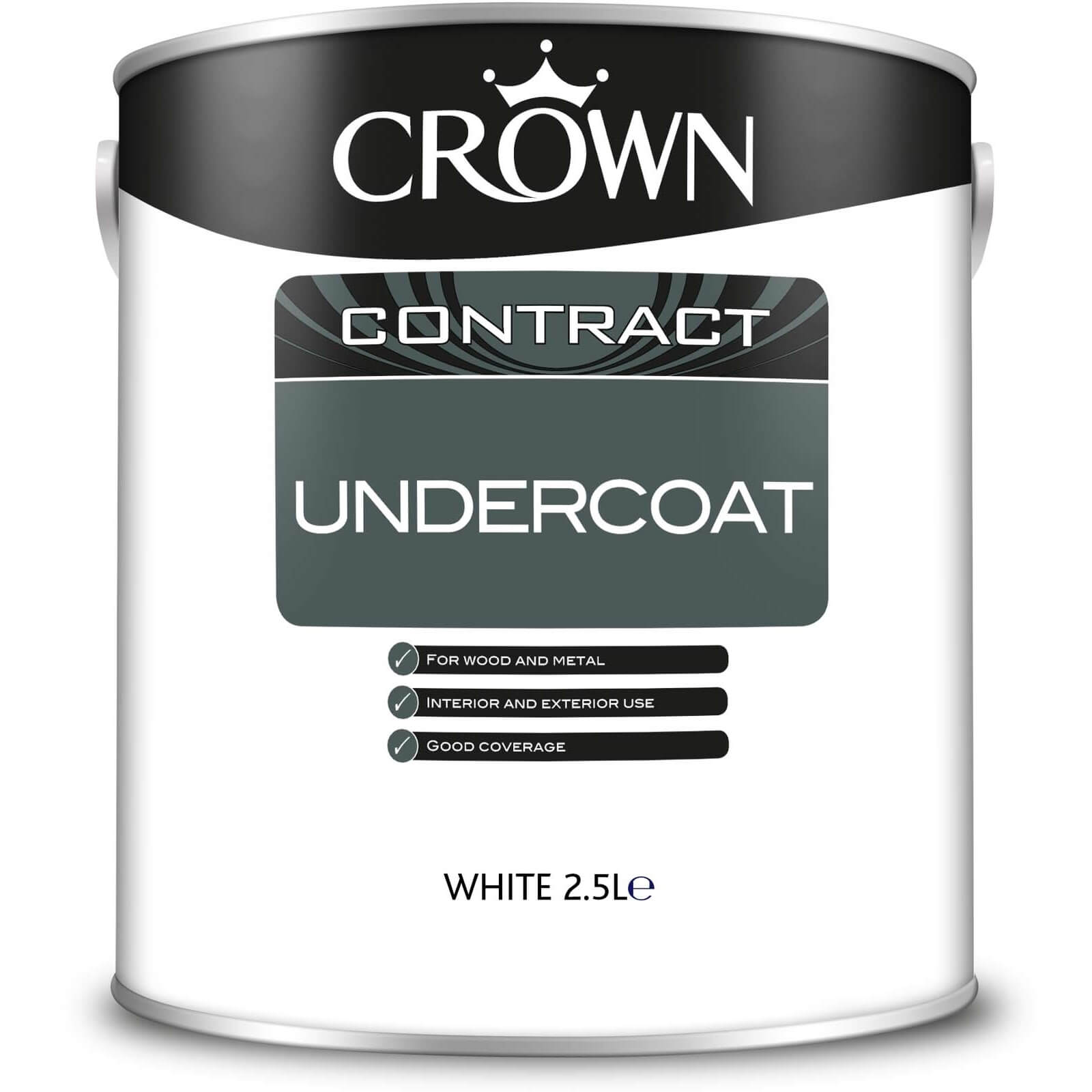 Crown Contract Undercoat White Paint - 2.5L