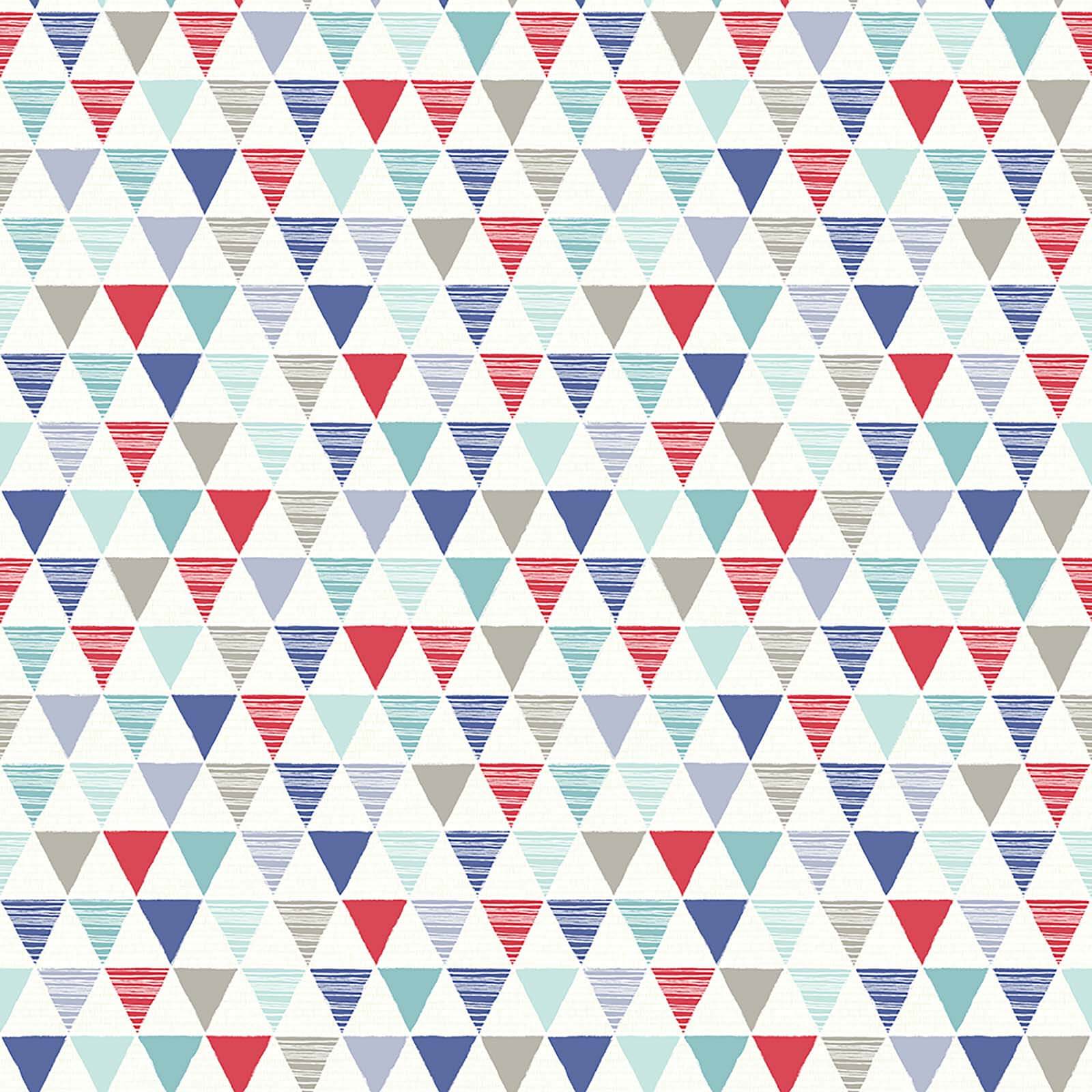 Arthouse Jester Bright Geometric Smooth Red and Blue Wallpaper