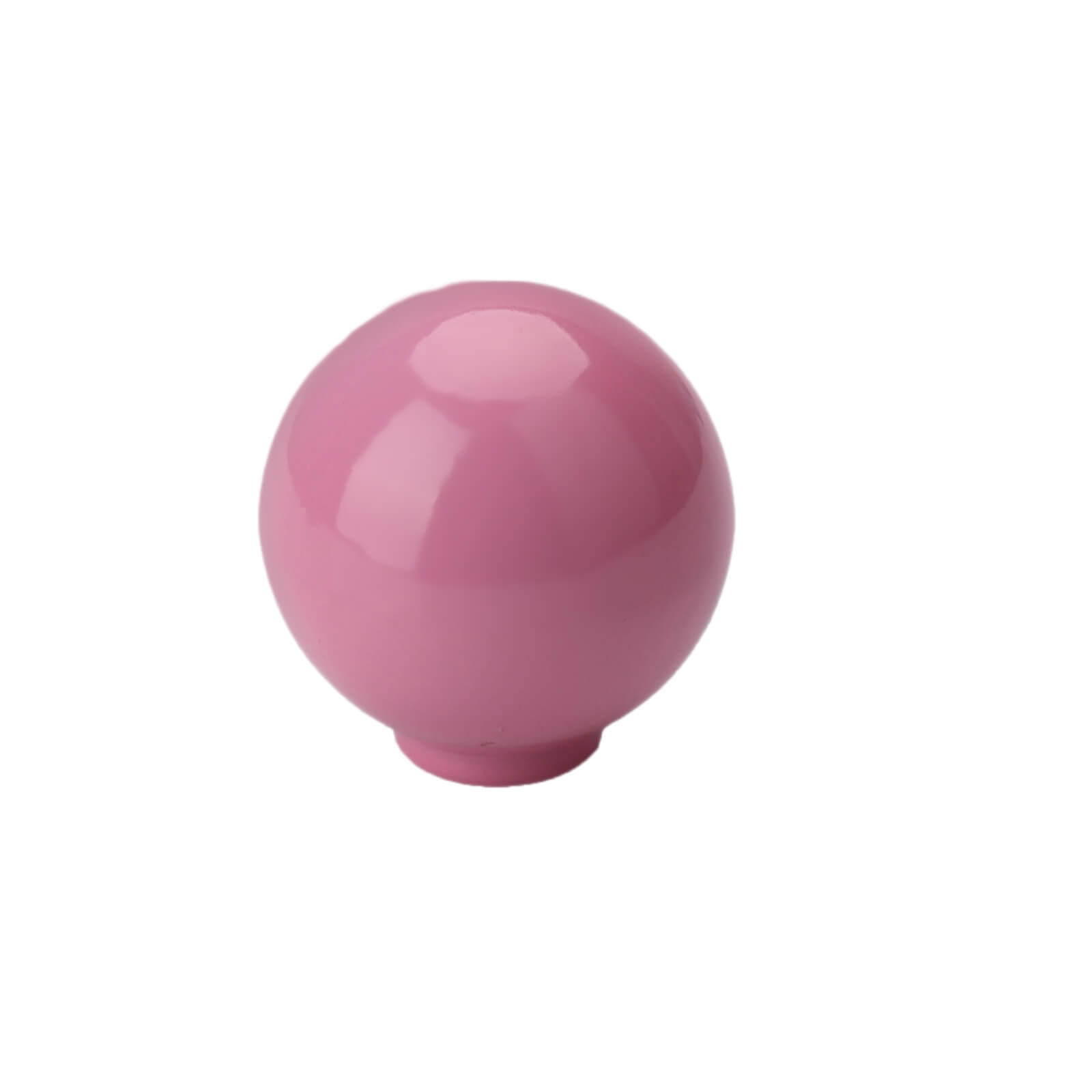Plastic Round Knob - Kids Pink - 28mm