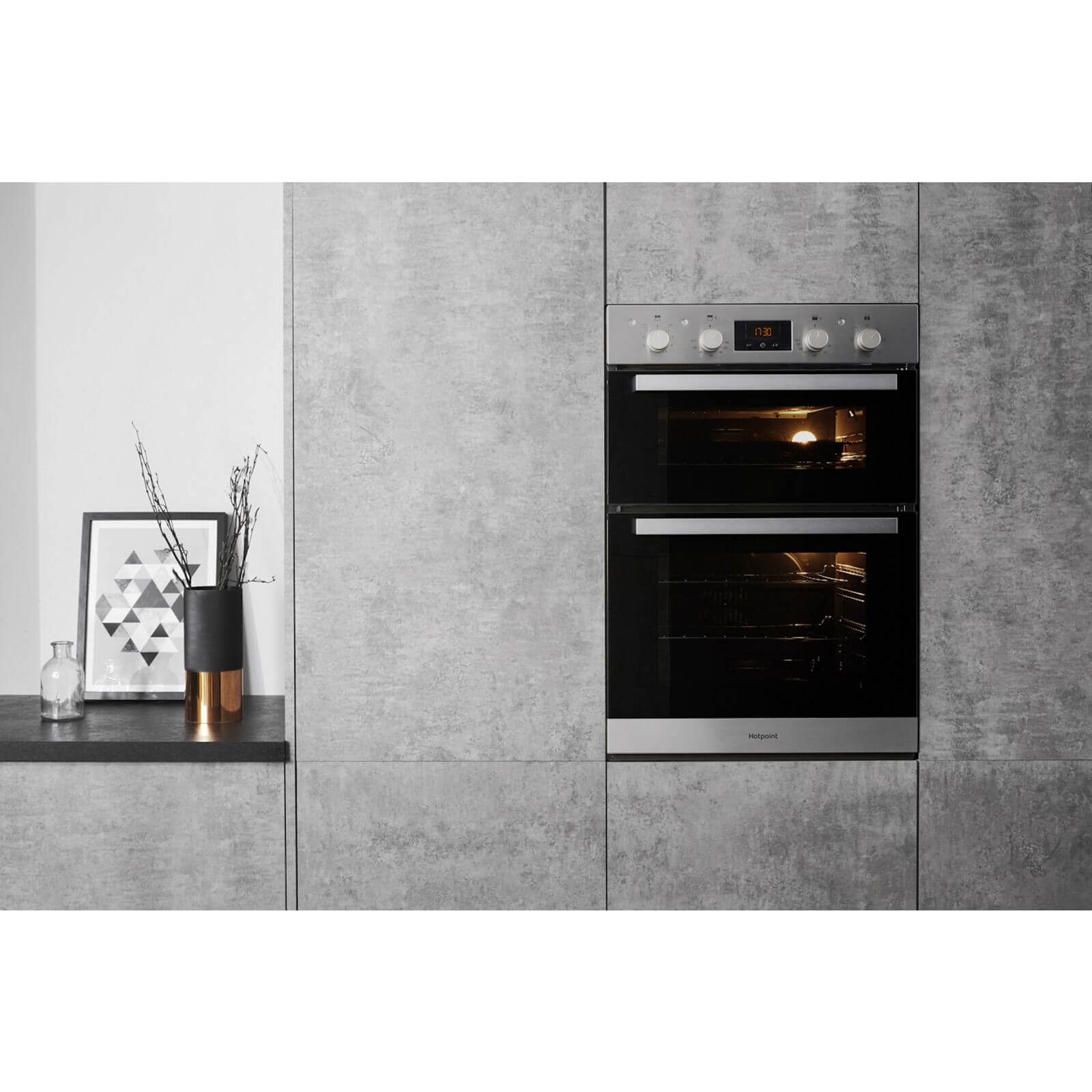 Hotpoint Class 3 DKD3 841 IX Built-in Double Electric Oven - Stainless Steel