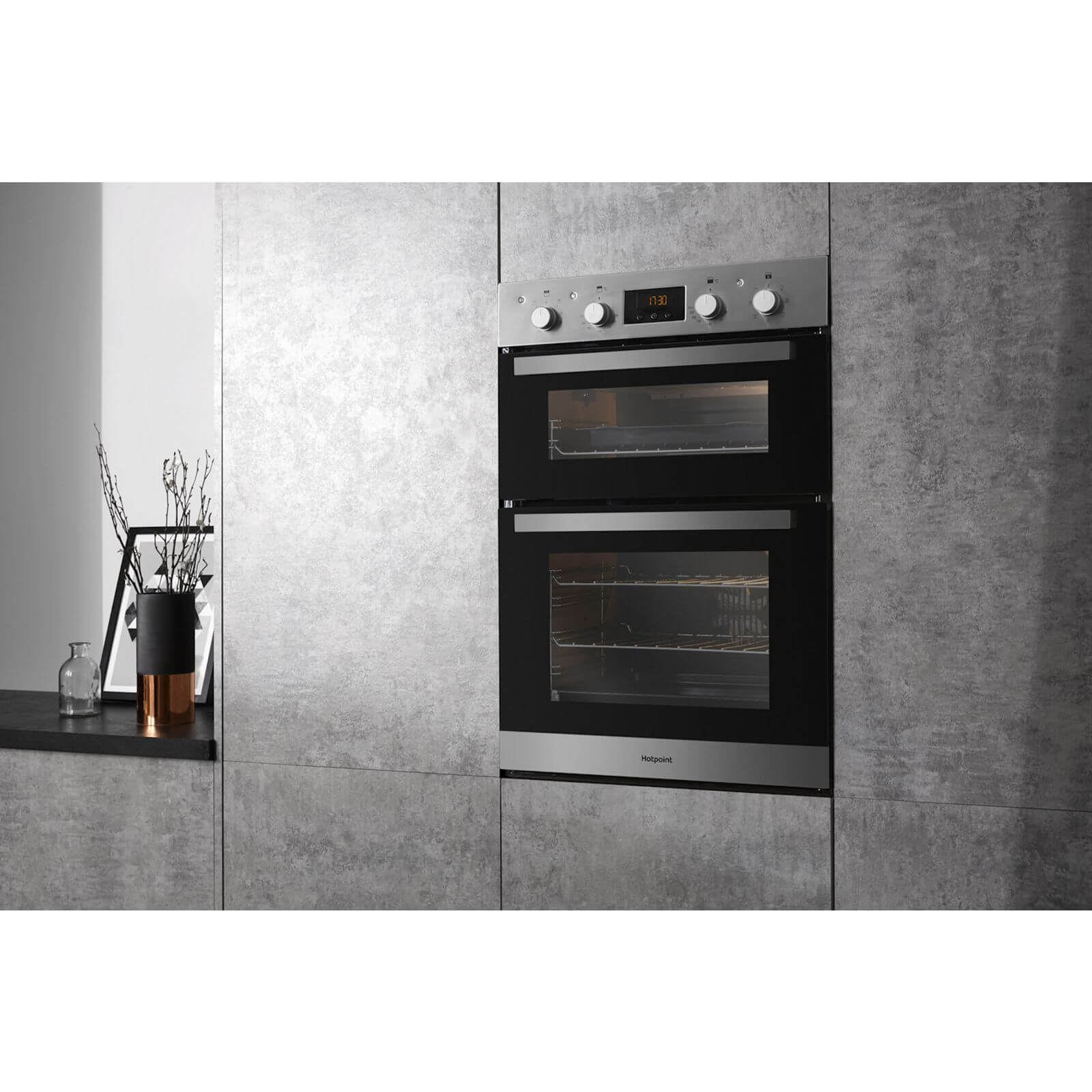 Hotpoint Class 3 DKD3 841 IX Built-in Double Electric Oven - Stainless Steel