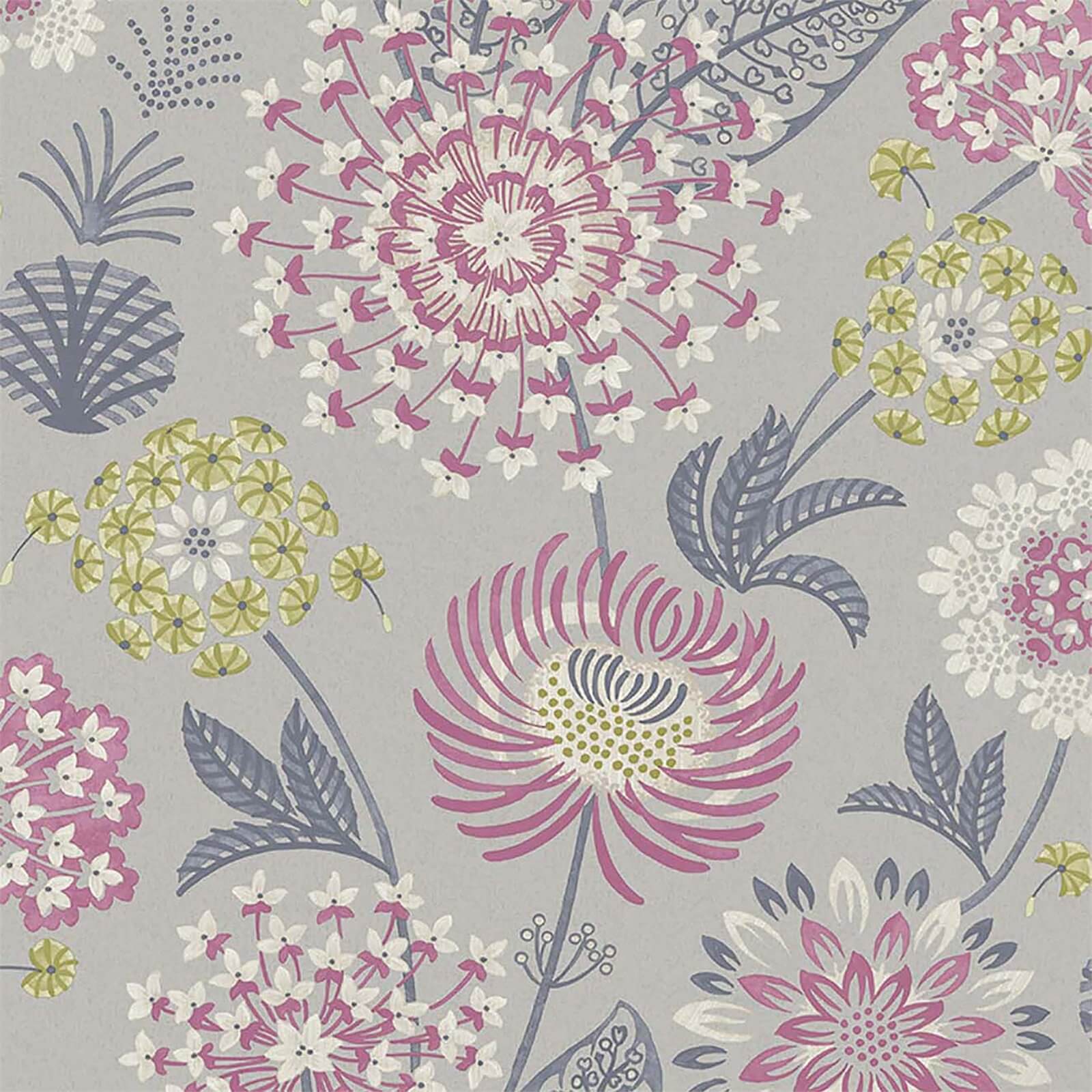 Arthouse Vintage Bloom Floral Smooth Flat Raspberry Wallpaper