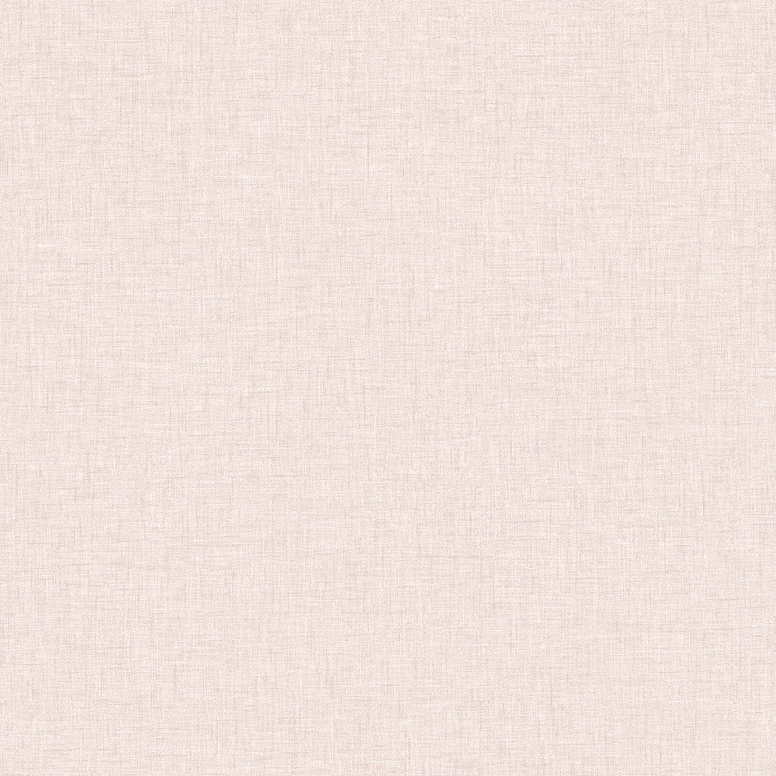 Arthouse Linen Texture Plain Textured Wallpaper - Blush