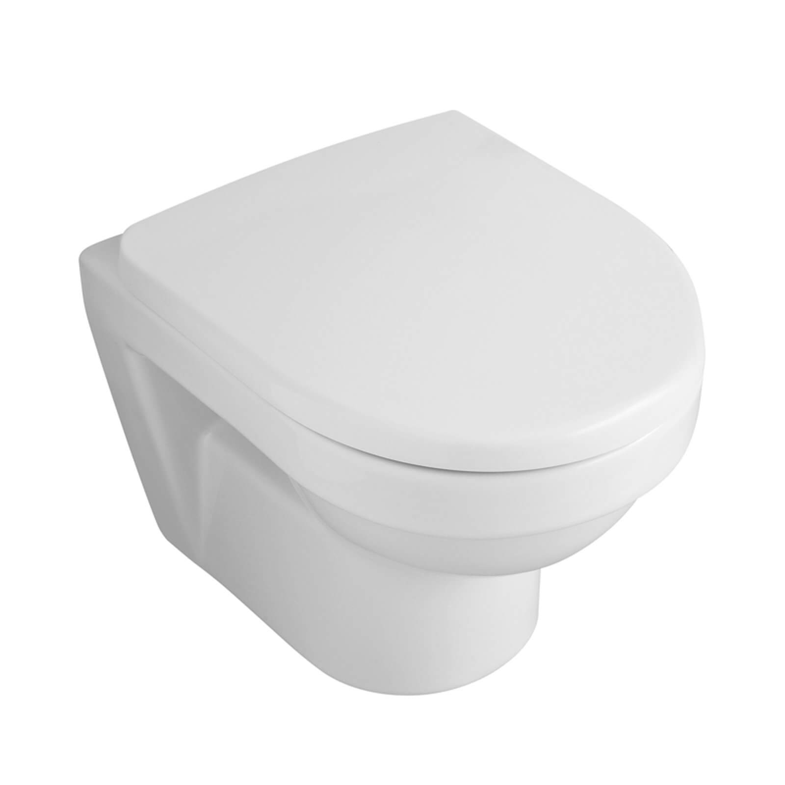 Wetrooms2Go Wall Hung Compact Toilet - 35.5 x 48cm