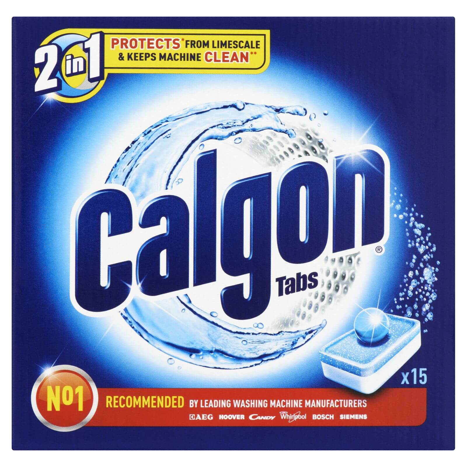 Calgon Washing Machine Water Softener Tablets - Pack of 15