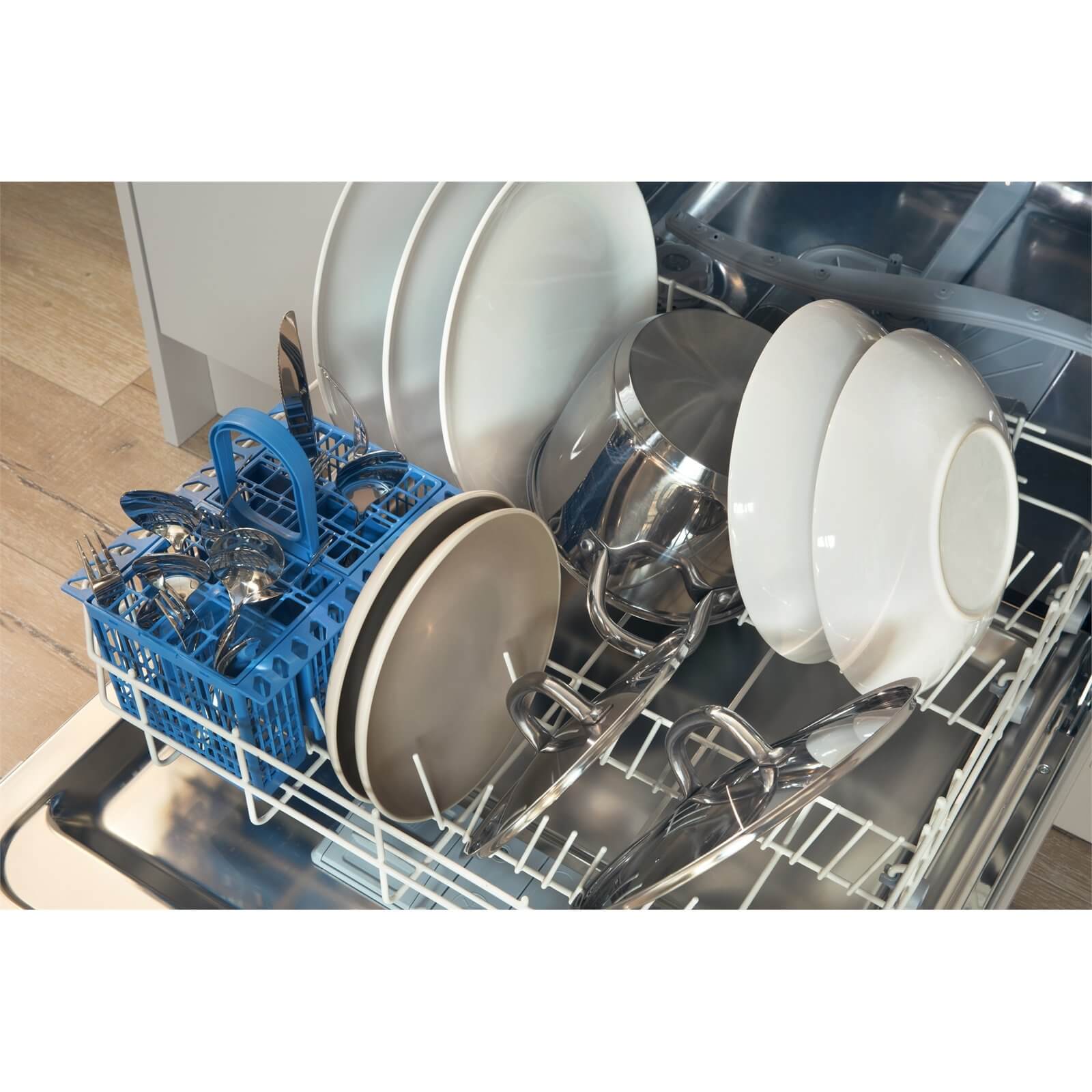 Indesit Ecotime DPG 15B1 NX Integrated Dishwasher - Silver