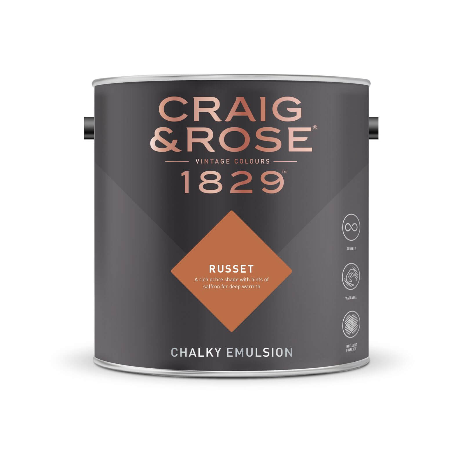 Craig & Rose 1829 Chalky Emulsion Paint Russet - Tester 50ml