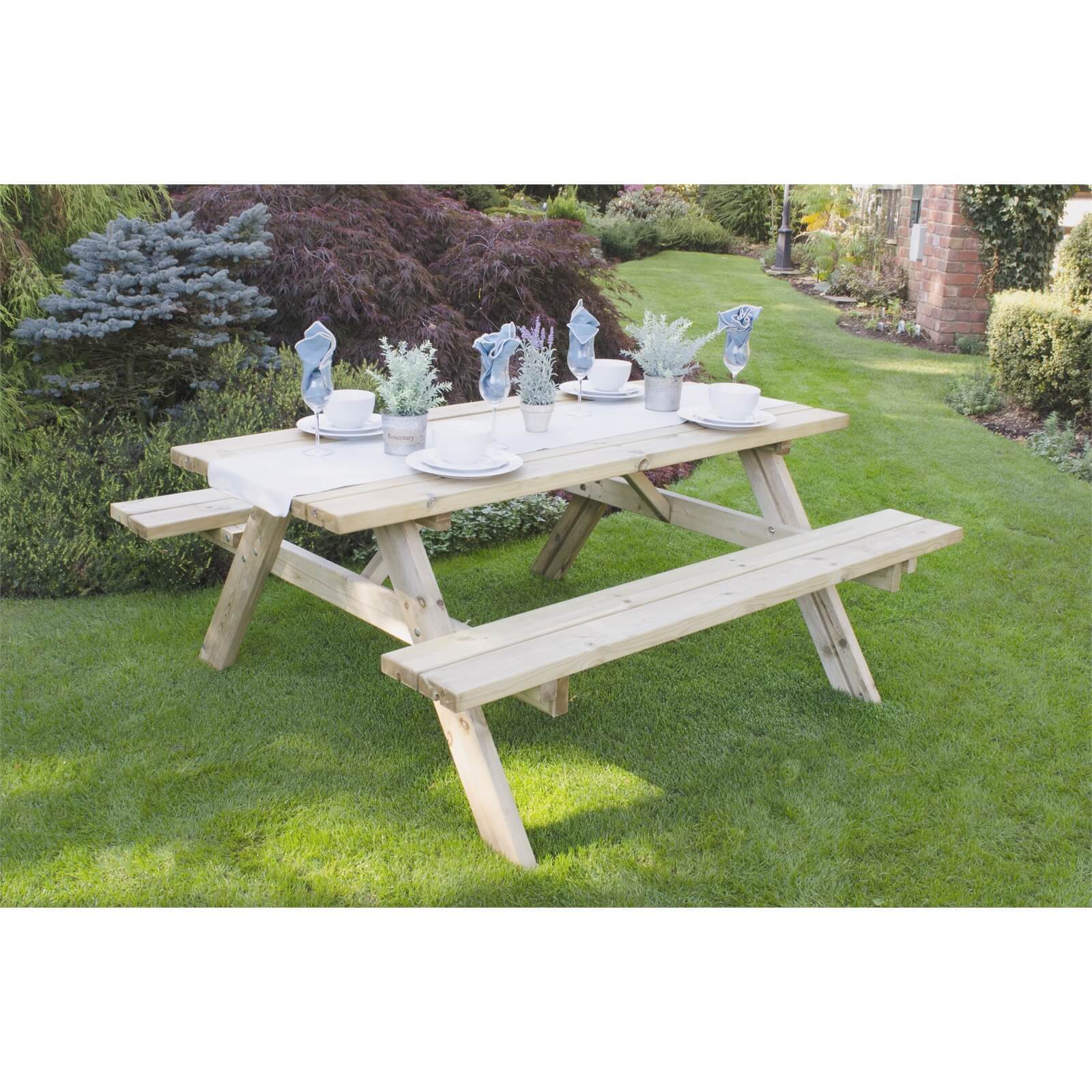 Forest Rectangular Picnic Table - Large
