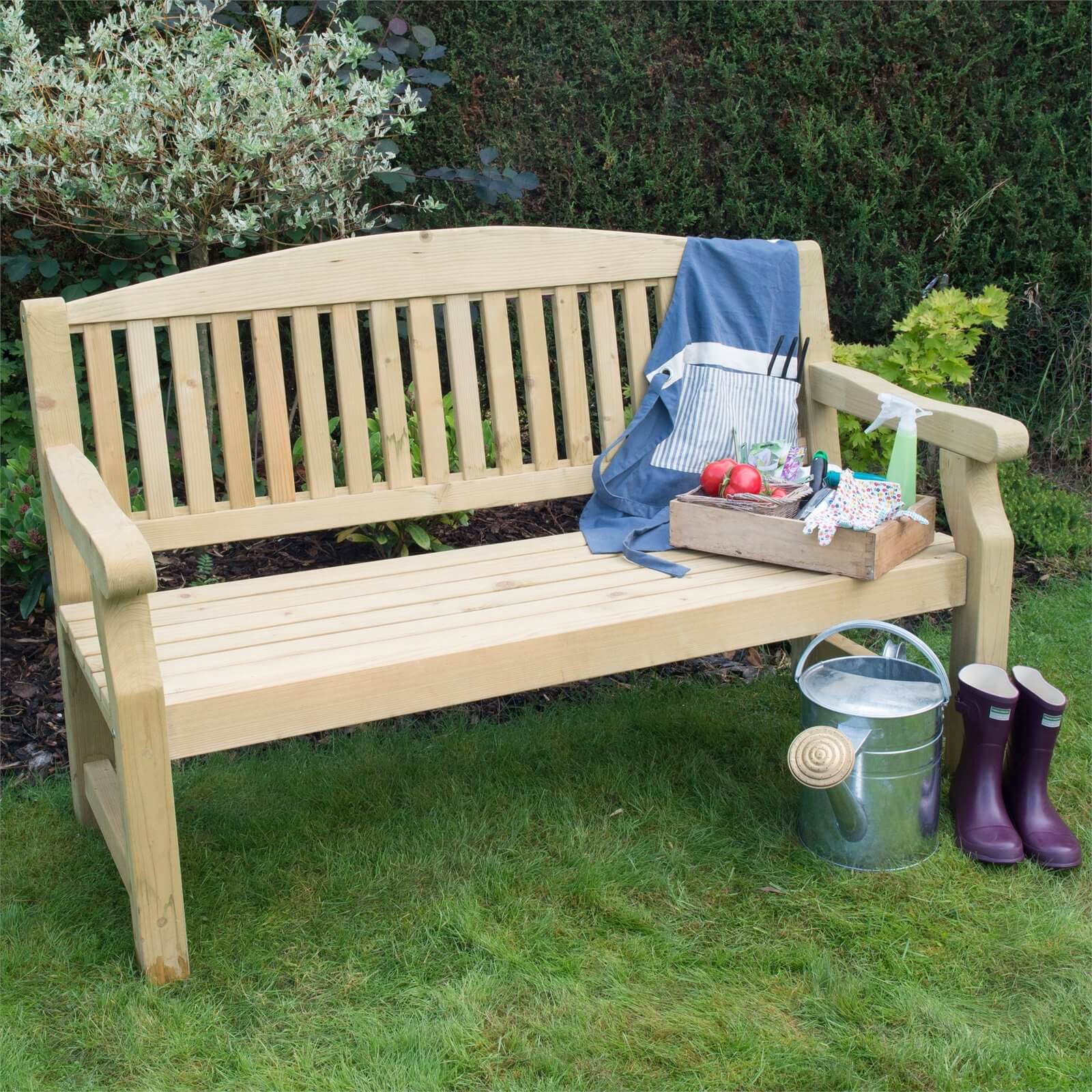 Plastic garden benches homebase top
