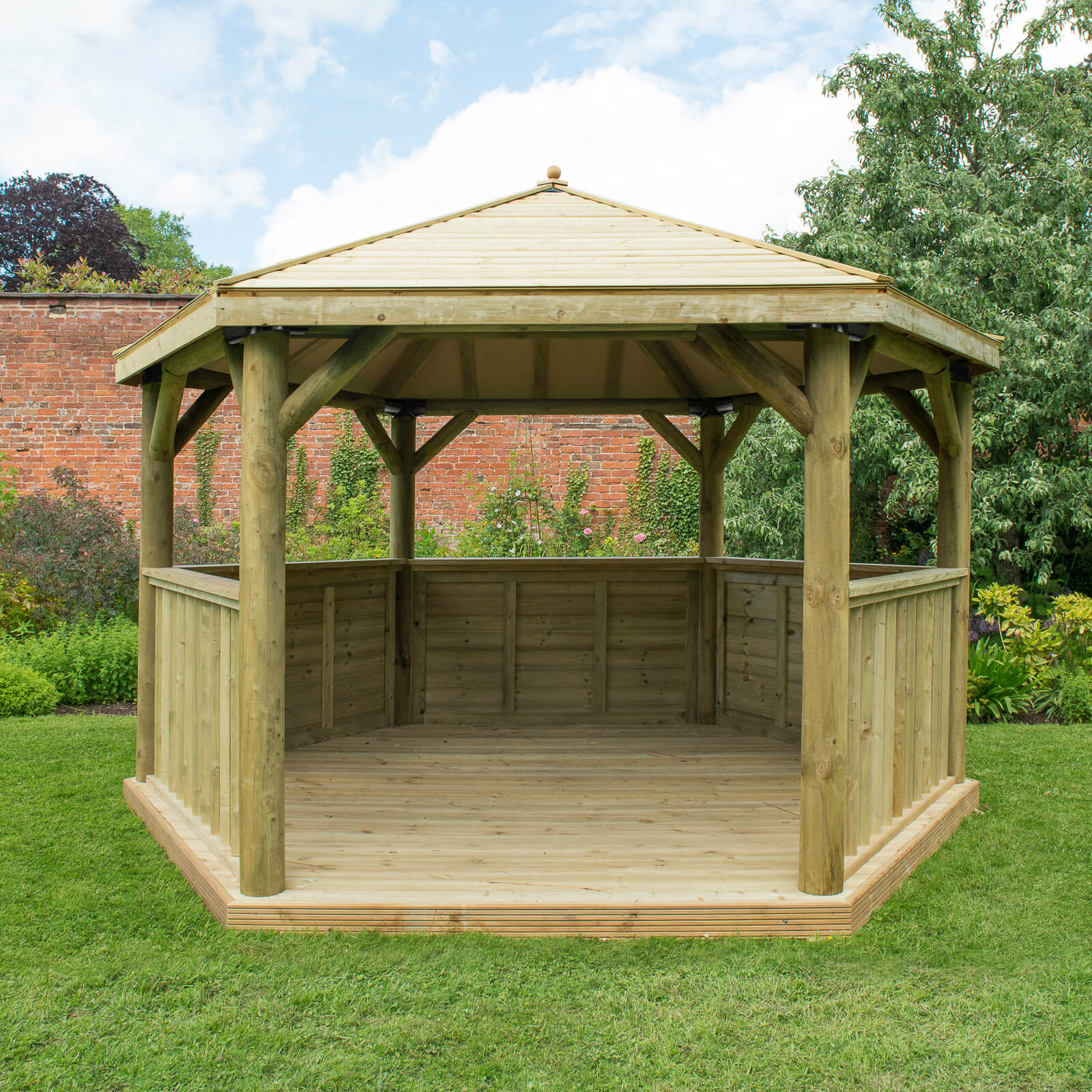 Forest (Installation Included) Timber Roof Gazebo - 4m