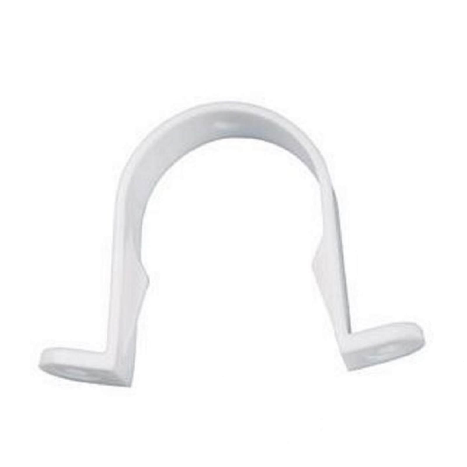 Waste Pipeclip - 40mm - White