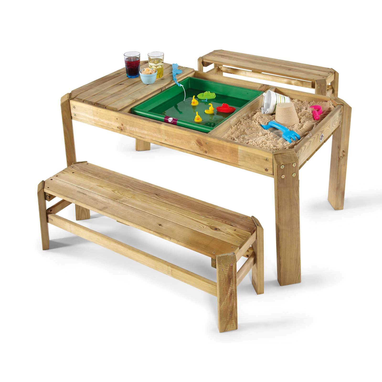Plum Wooden Activity Table & Benches