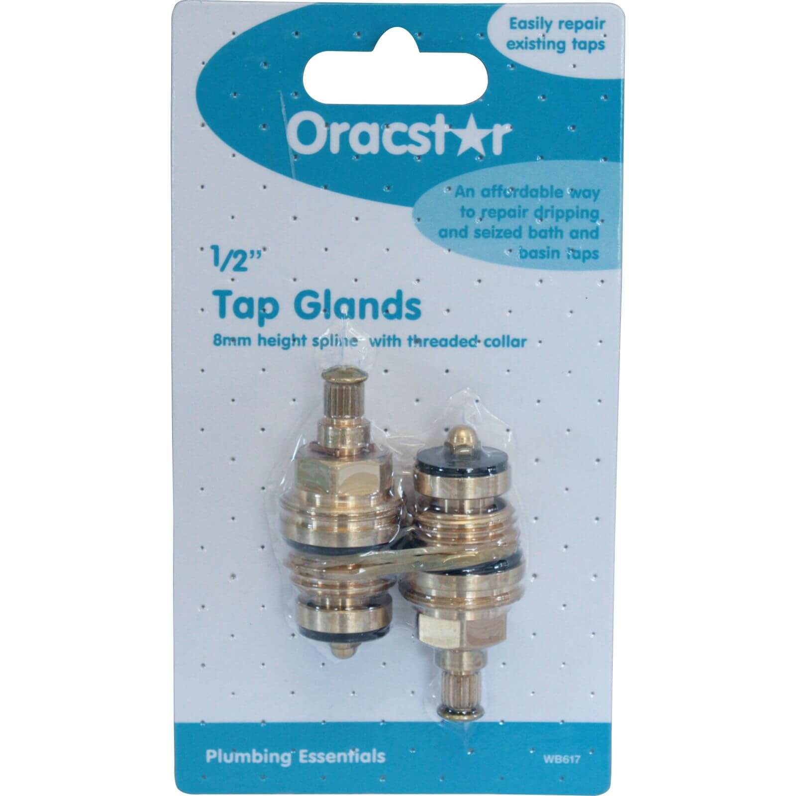 Oracstar 1/2 inch Tap Gland 8mm Spline Tread Collar