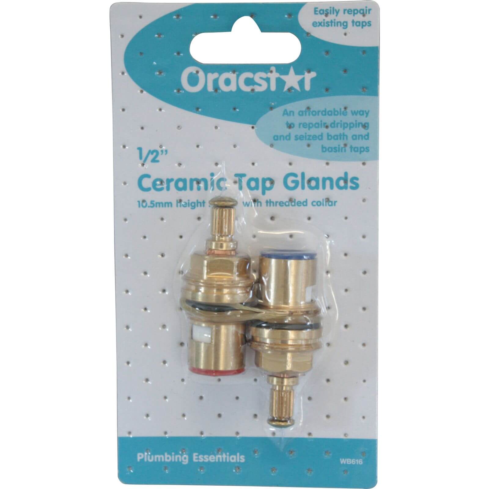Oracstar 1/2 inch Ceramic Tap Gland 10.5mm Spline